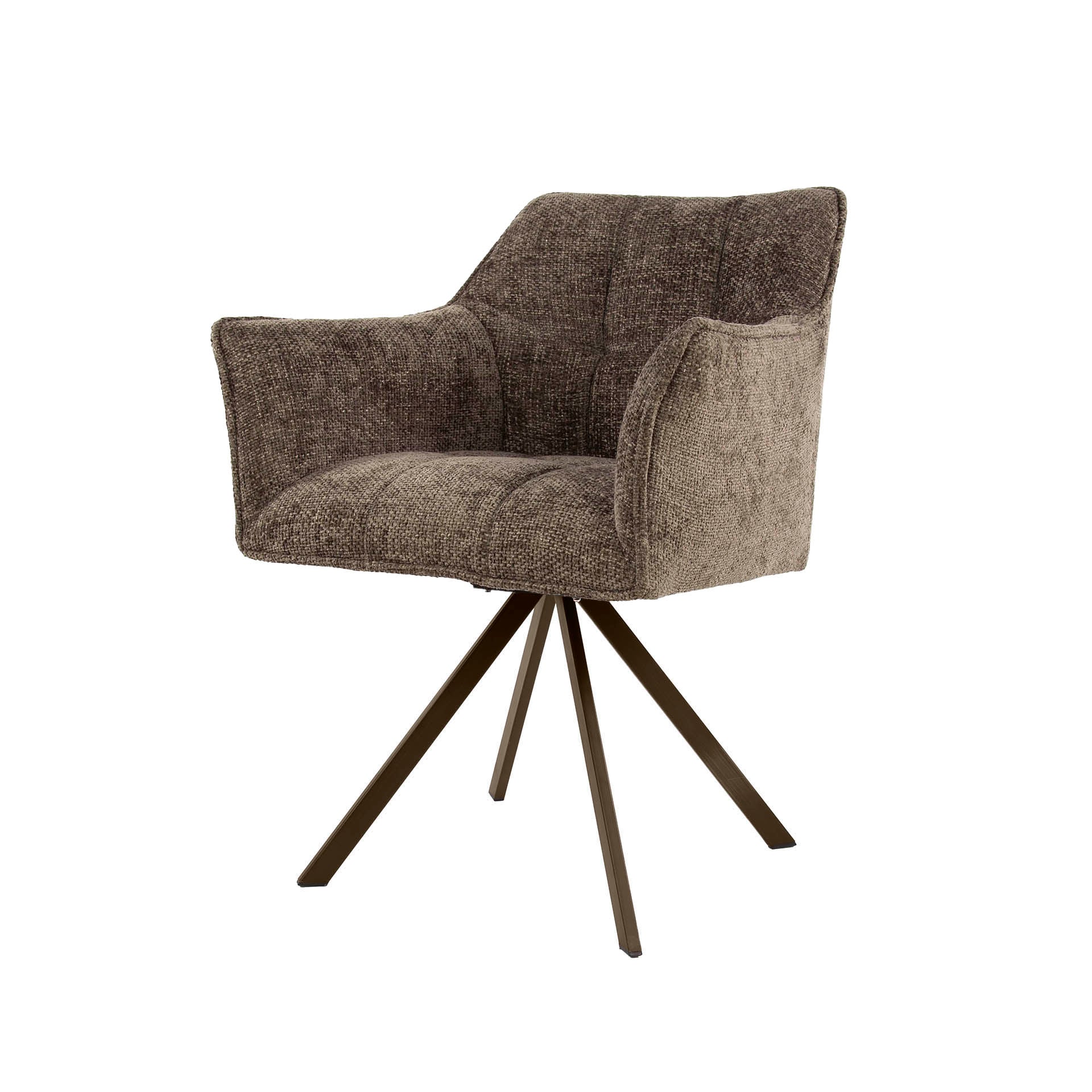 Stuhl – drehbar 2-er pack – 63×60×81 cm – Velours anthrazit | Modell N0283