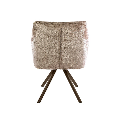 Stuhl – drehbar 2-er pack – 63×60×81 cm – Velours anthrazit | Modell N0283