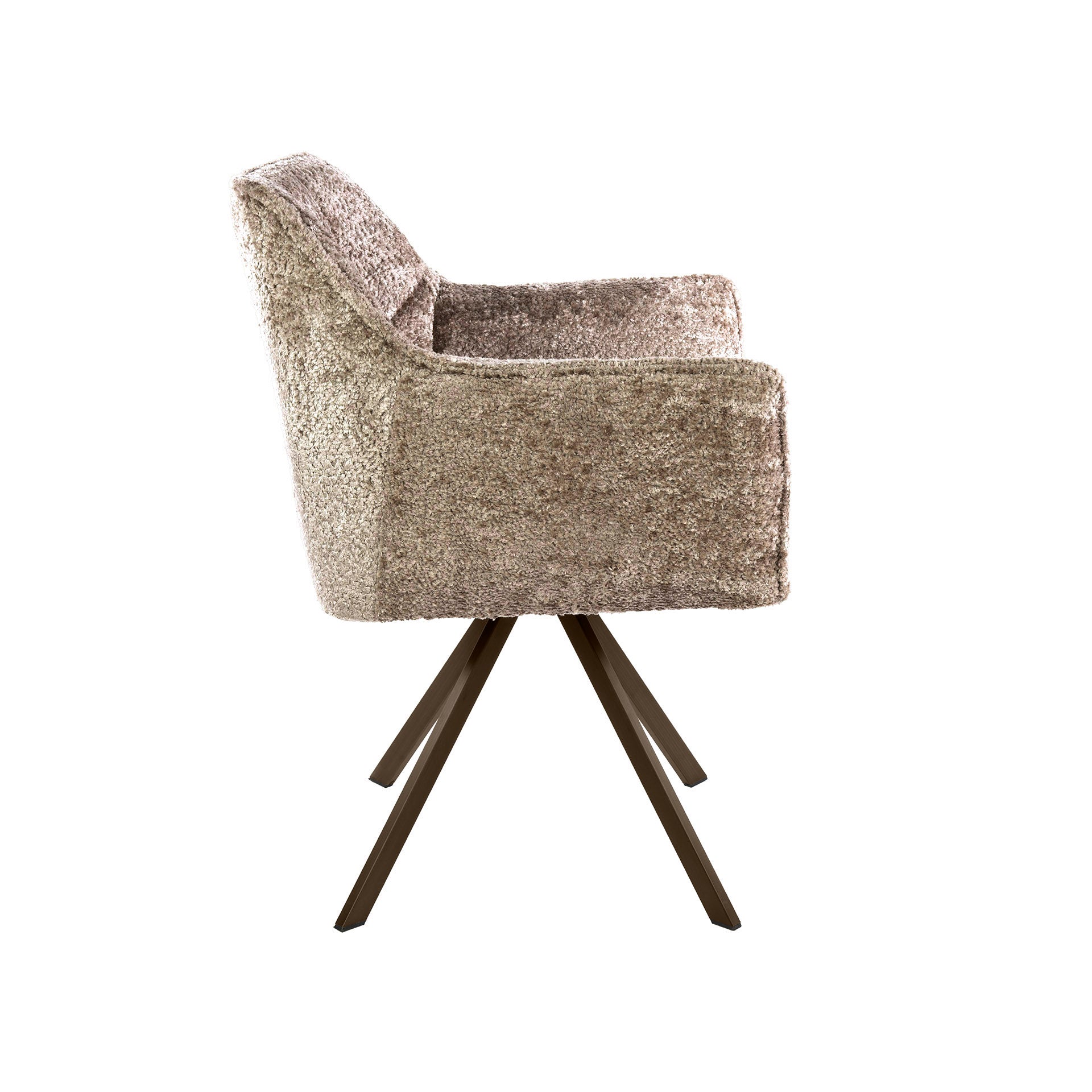 Stuhl – drehbar 2-er pack – 63×60×81 cm – Velours anthrazit | Modell N0283