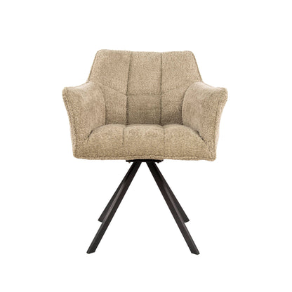 Stuhl – drehbar 2-er pack – 63×60×81 cm – Velours anthrazit | Modell N0283