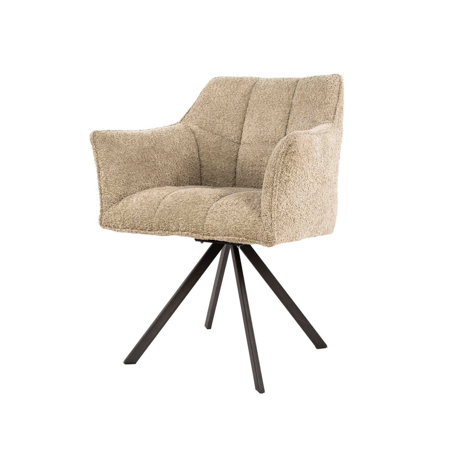 Stuhl – drehbar 2-er pack – 63×60×81 cm – Velours anthrazit | Modell N0283