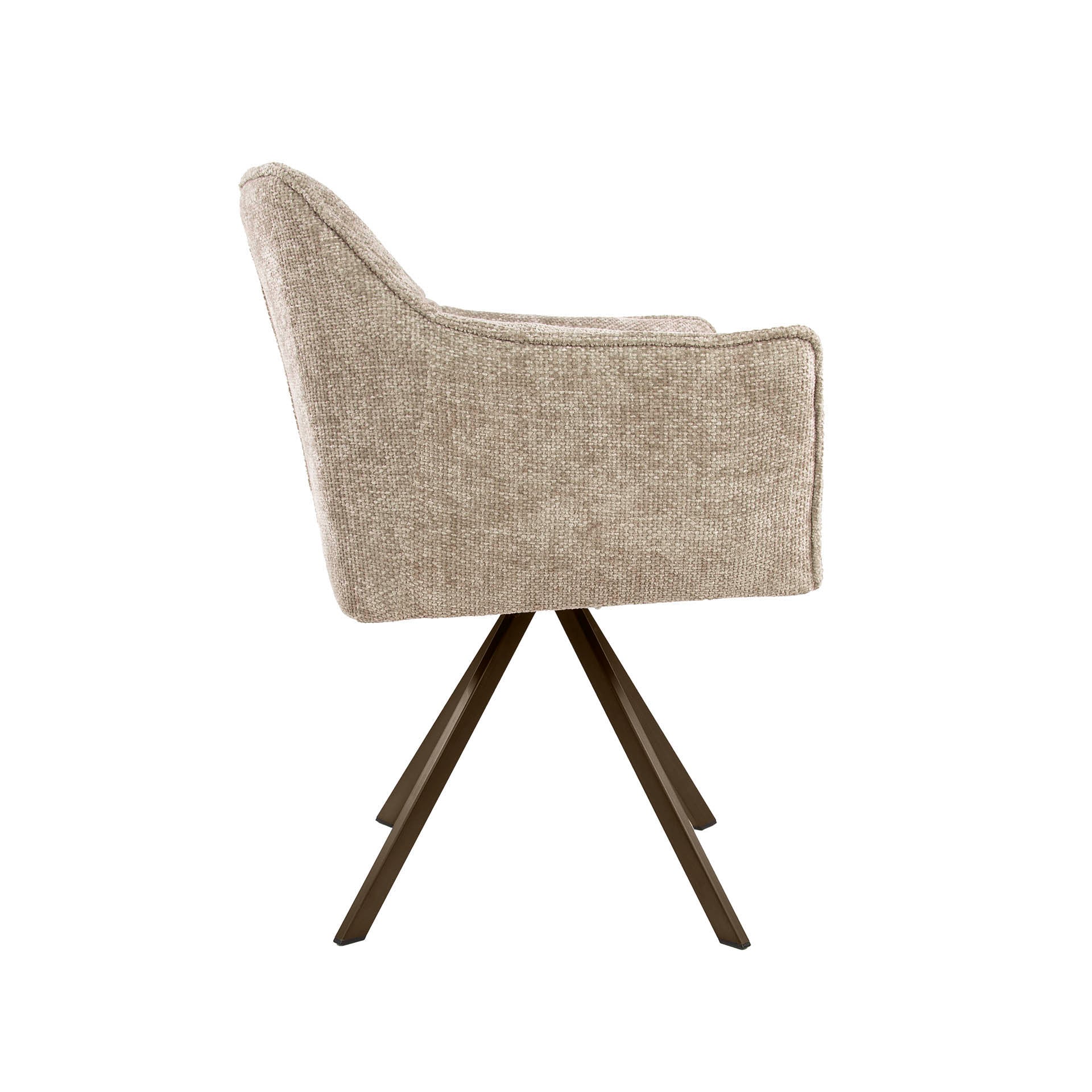 Stuhl – drehbar 2-er pack – 63×60×81 cm – Velours anthrazit | Modell N0283