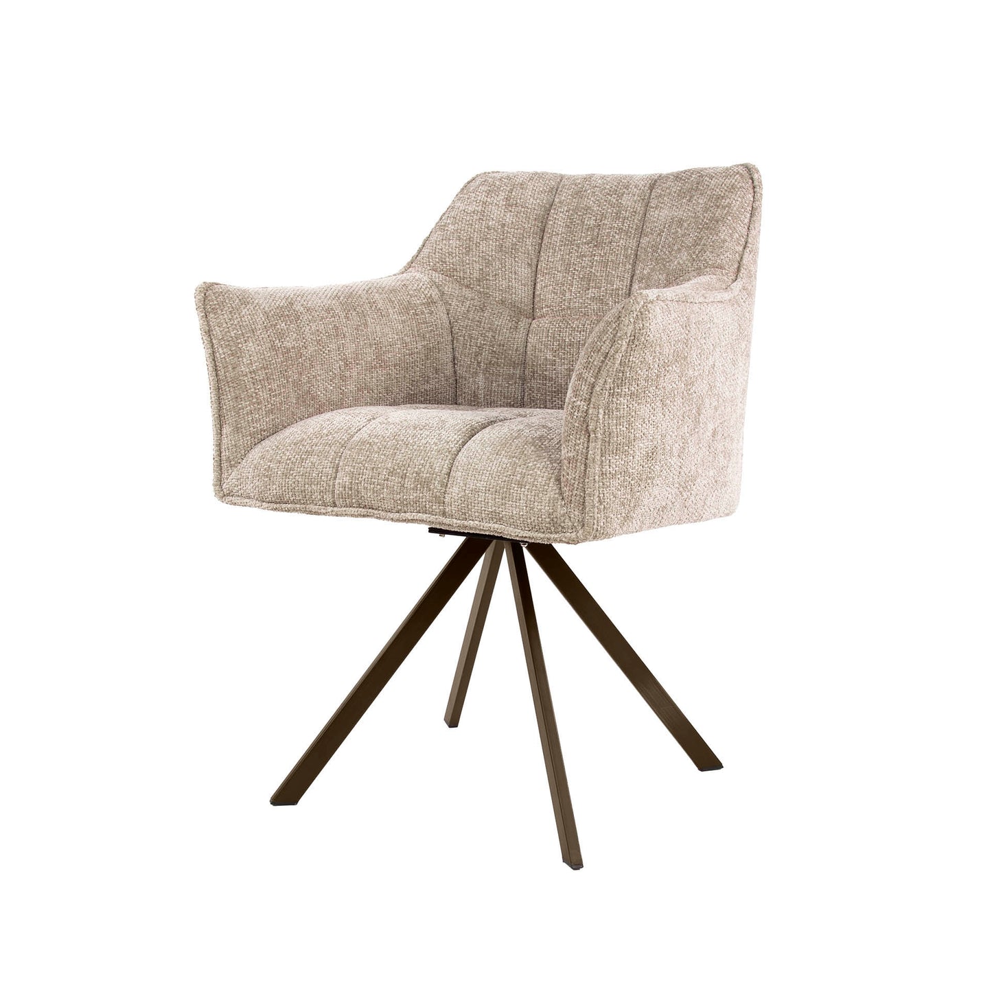 Stuhl – drehbar 2-er pack – 63×60×81 cm – Velours anthrazit | Modell N0283
