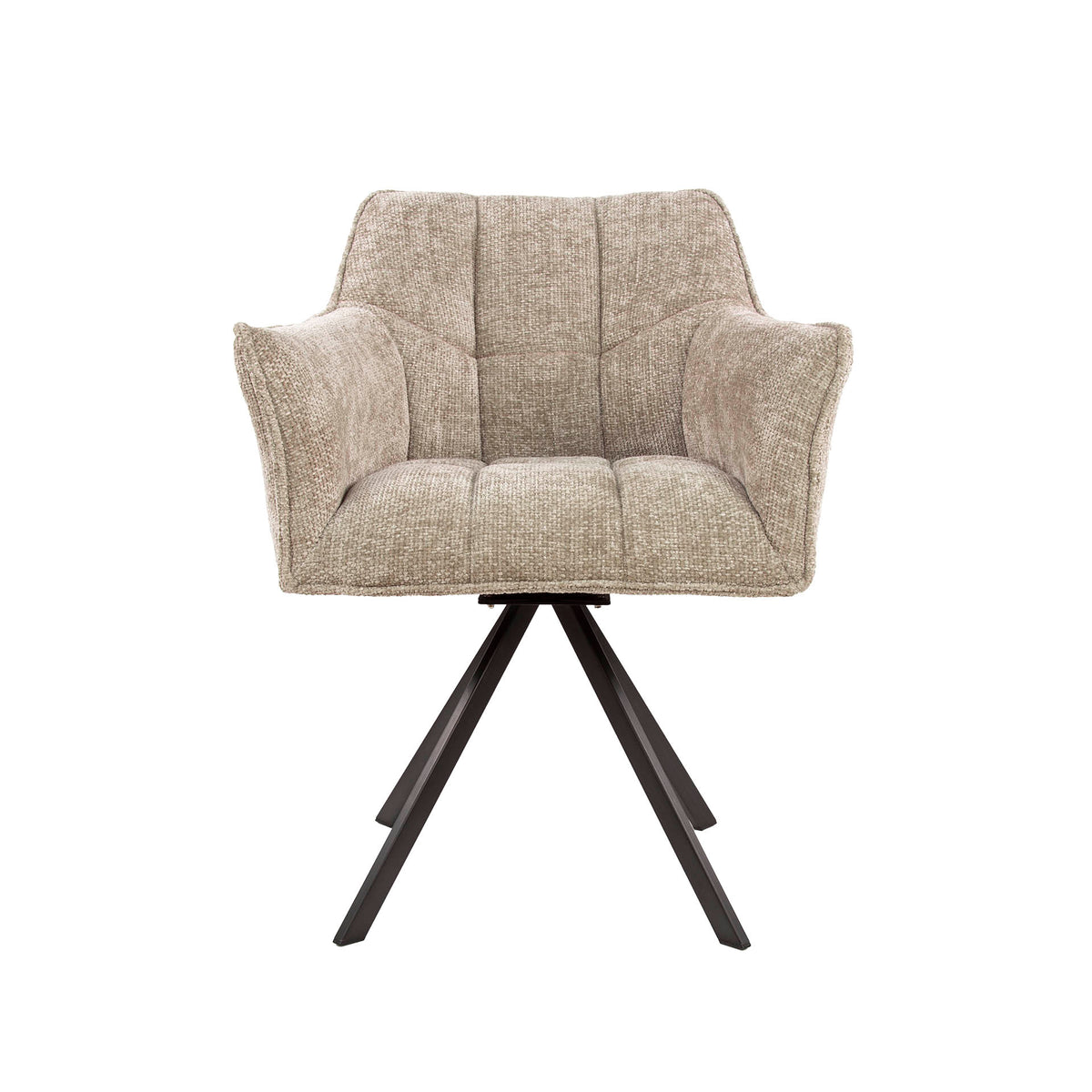 Stuhl – drehbar 2-er pack – 63×60×81 cm – Velours anthrazit | Modell N0283