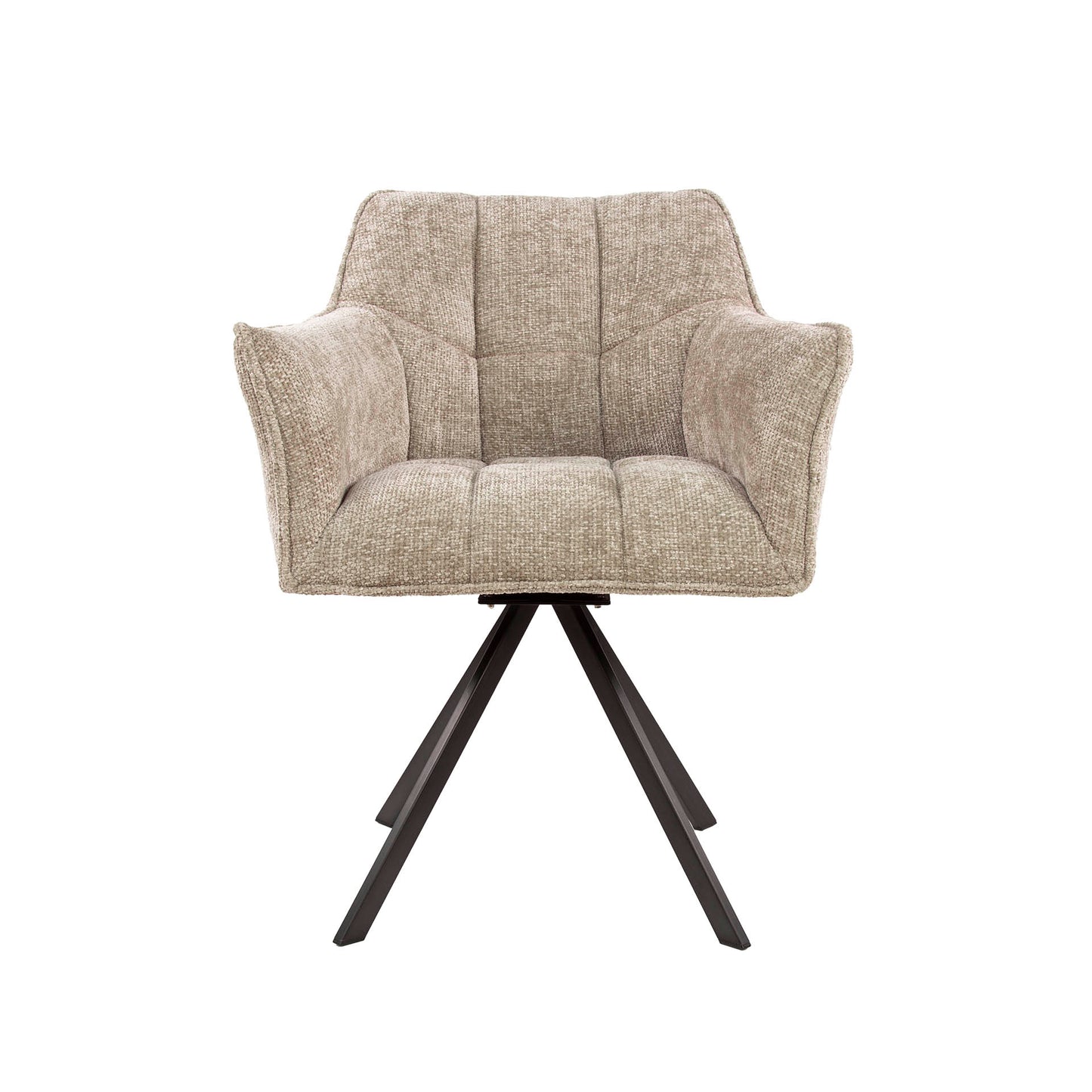 Stuhl – drehbar 2-er pack – 63×60×81 cm – Velours anthrazit | Modell N0283