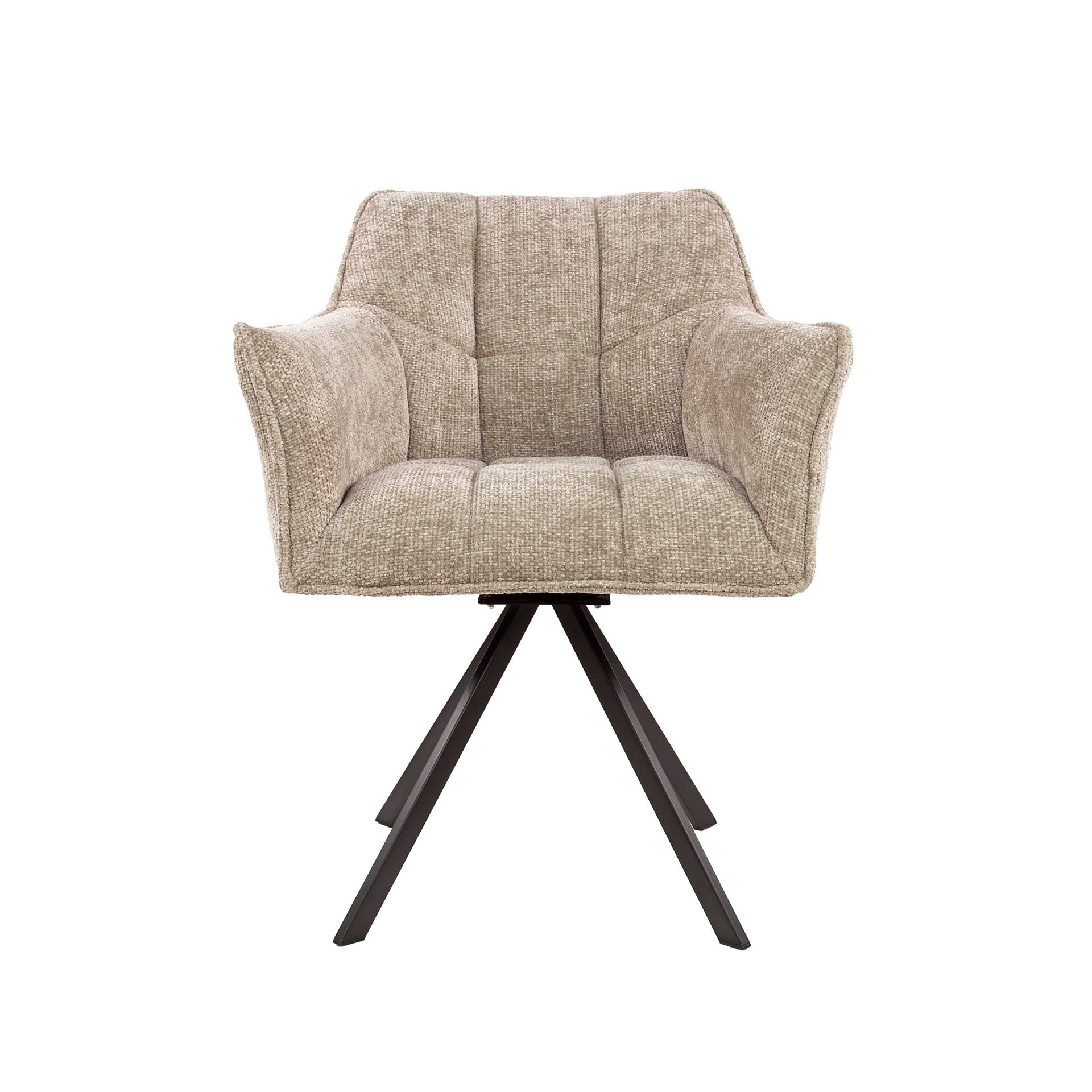 Stuhl – drehbar 2-er pack – 63×60×81 cm – Velours anthrazit | Modell N0283