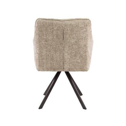 Stuhl – drehbar 2-er pack – 63×60×81 cm – Velours anthrazit | Modell N0283