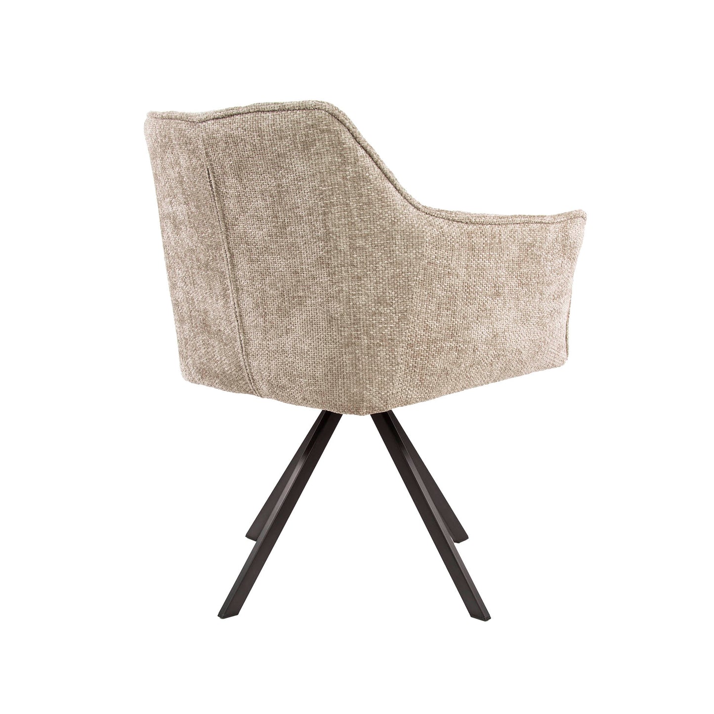 Stuhl – drehbar 2-er pack – 63×60×81 cm – Velours anthrazit | Modell N0283