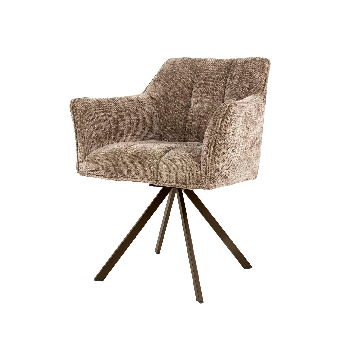 Stuhl – drehbar 2-er pack – 63×60×81 cm – Velours anthrazit | Modell N0283