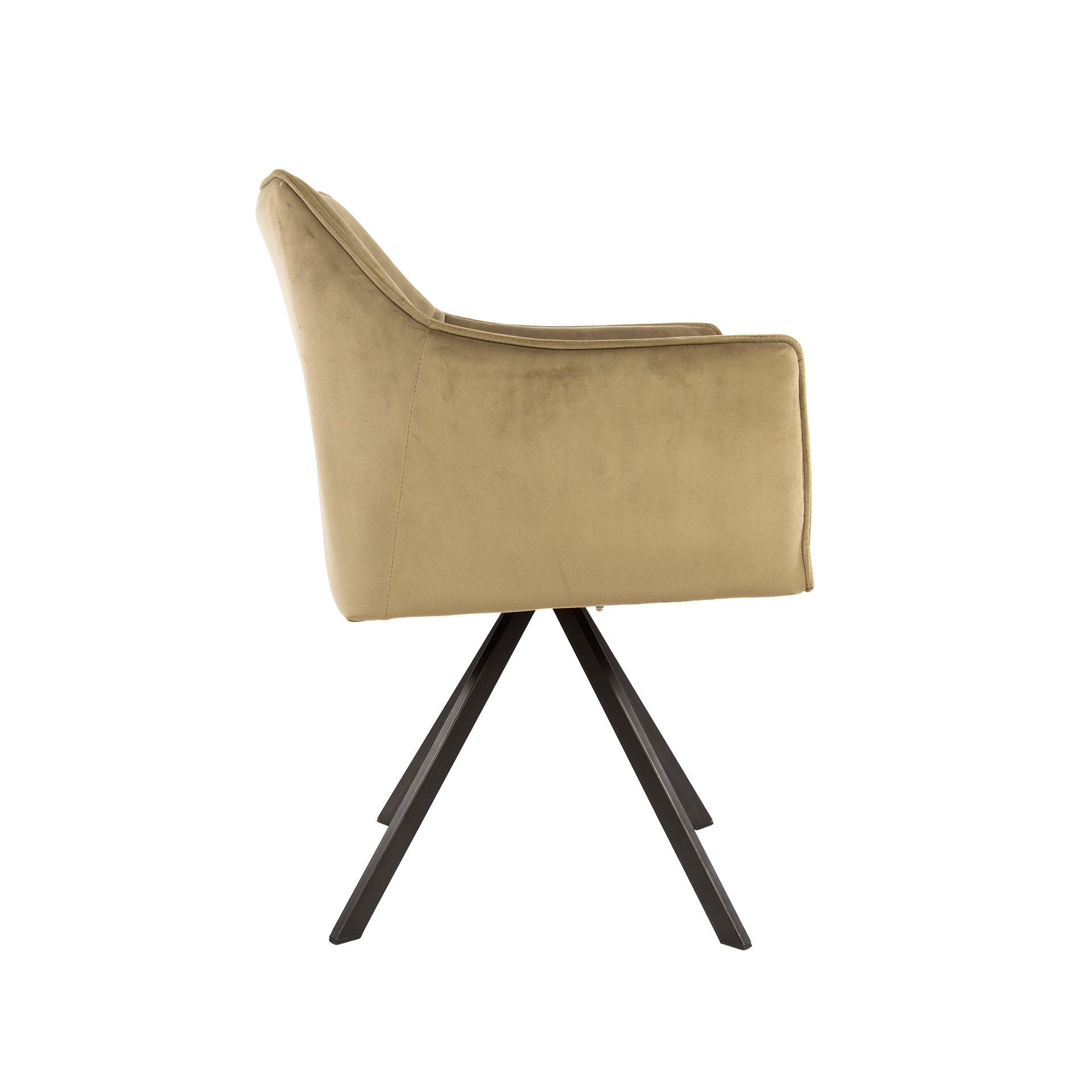 Stuhl – drehbar 2-er pack – 63×60×81 cm – Velours anthrazit | Modell N0283