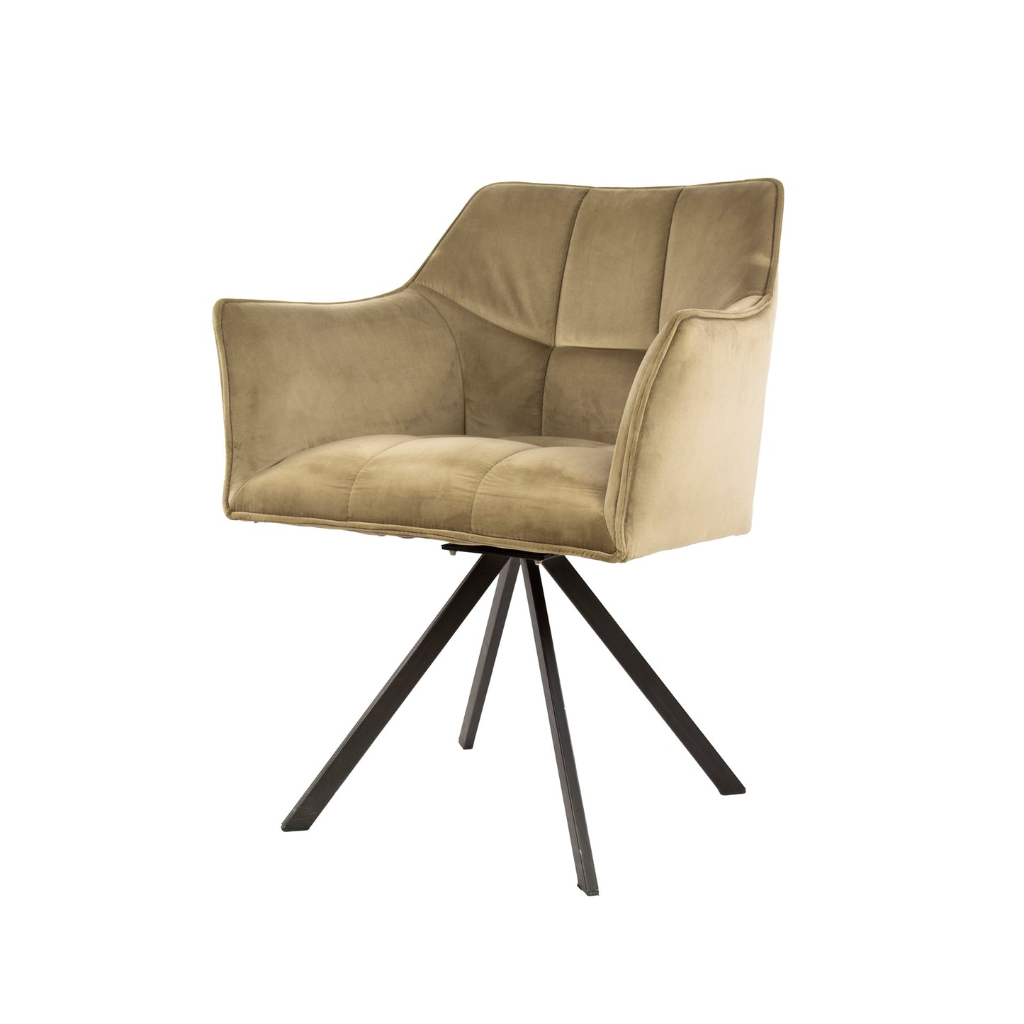 Stuhl – drehbar 2-er pack – 63×60×81 cm – Velours anthrazit | Modell N0283