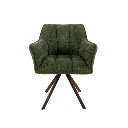 Stuhl – drehbar 2-er pack – 63×60×81 cm – Velours anthrazit | Modell N0283
