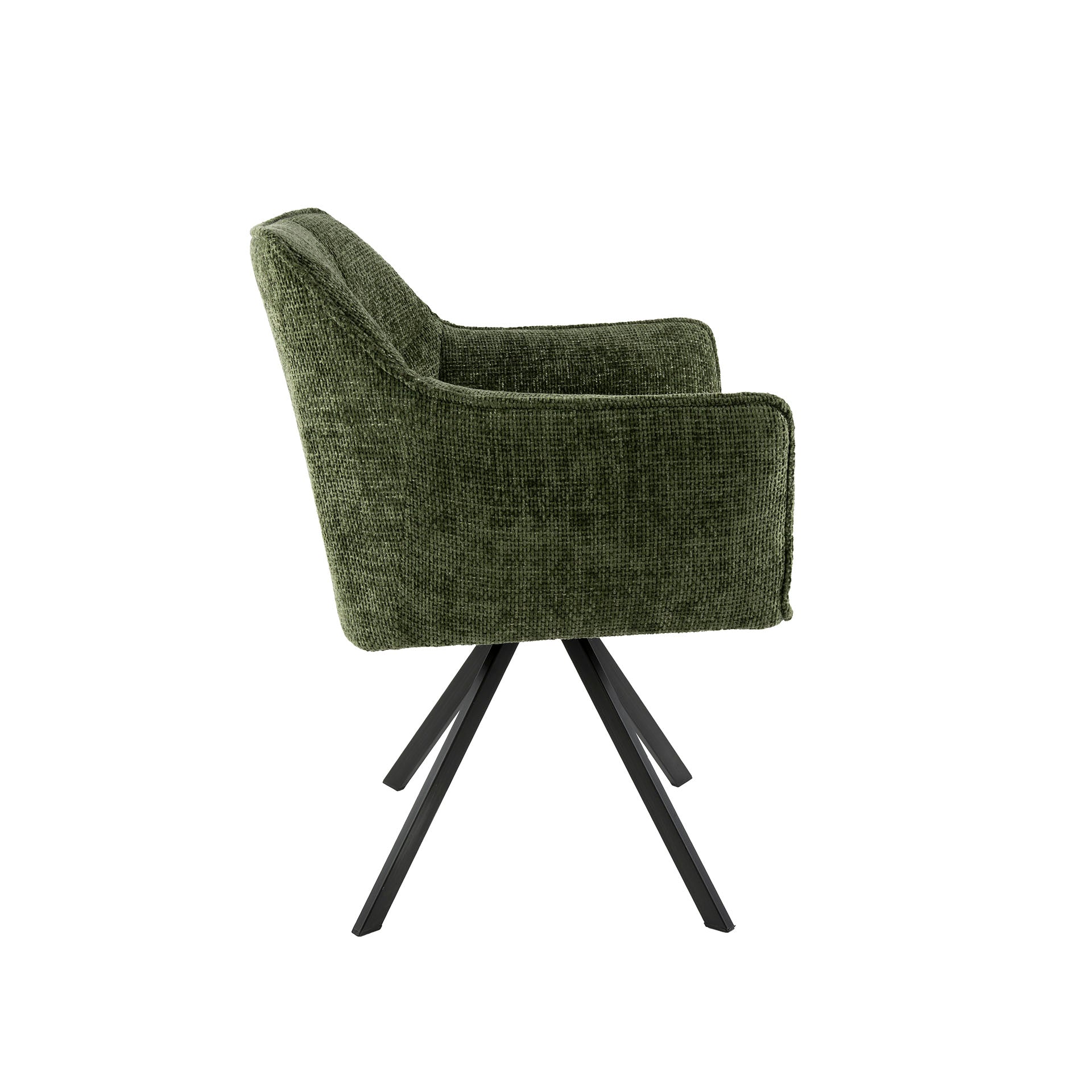 Stuhl – drehbar 2-er pack – 63×60×81 cm – Velours anthrazit | Modell N0283