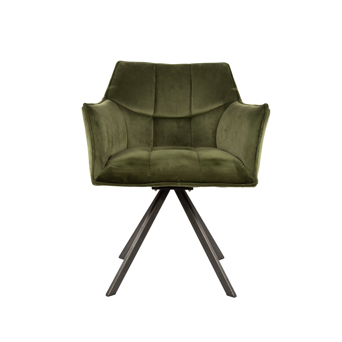 Stuhl – drehbar 2-er pack – 63×60×81 cm – Velours anthrazit | Modell N0283