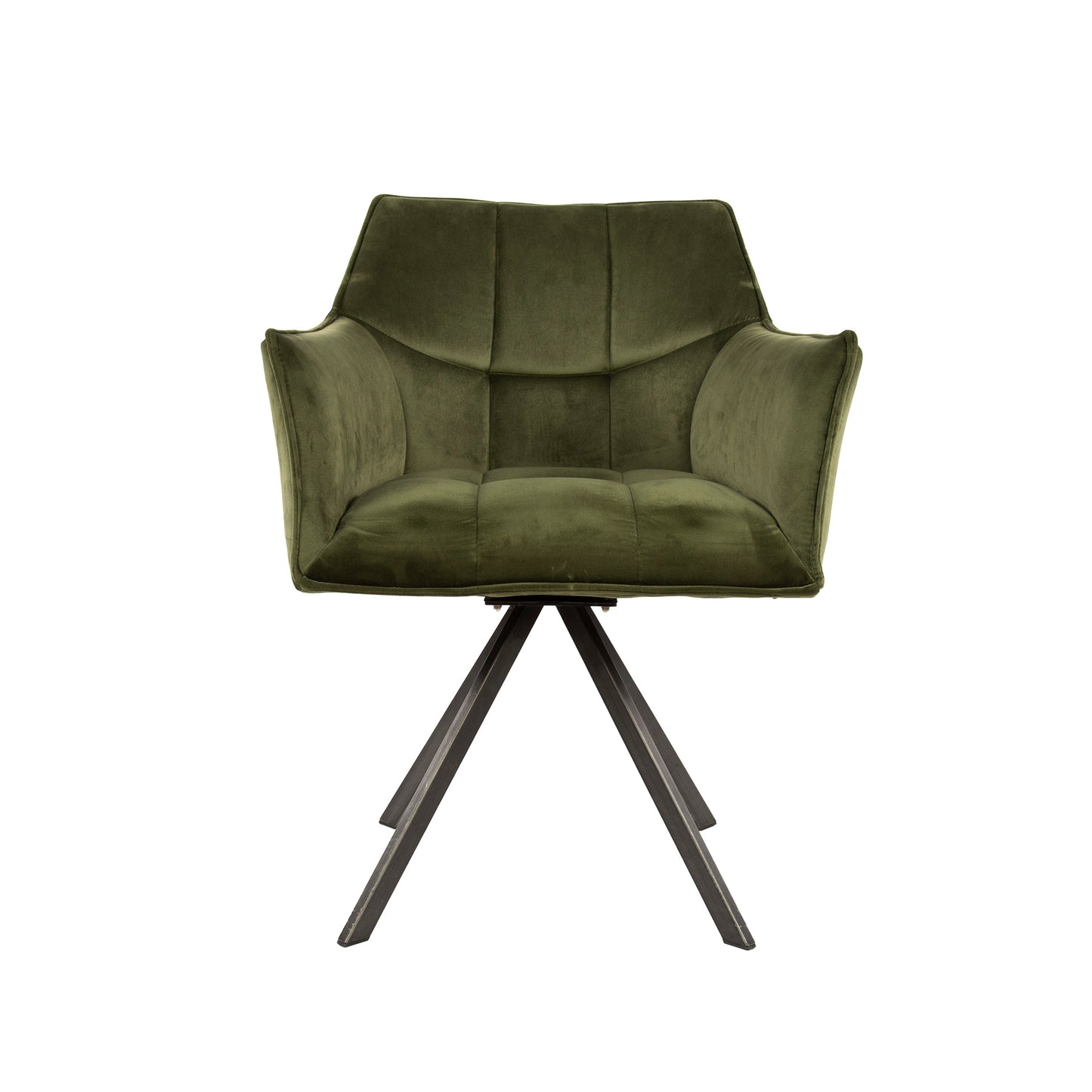 Stuhl – drehbar 2-er pack – 63×60×81 cm – Velours anthrazit | Modell N0283