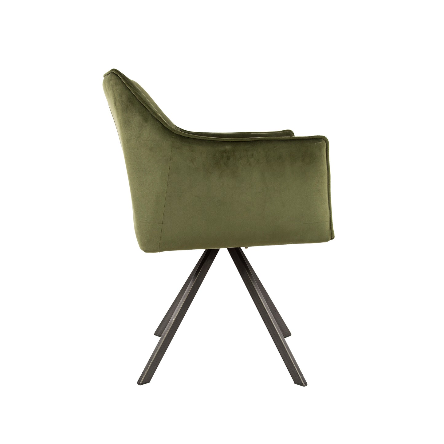 Stuhl – drehbar 2-er pack – 63×60×81 cm – Velours anthrazit | Modell N0283