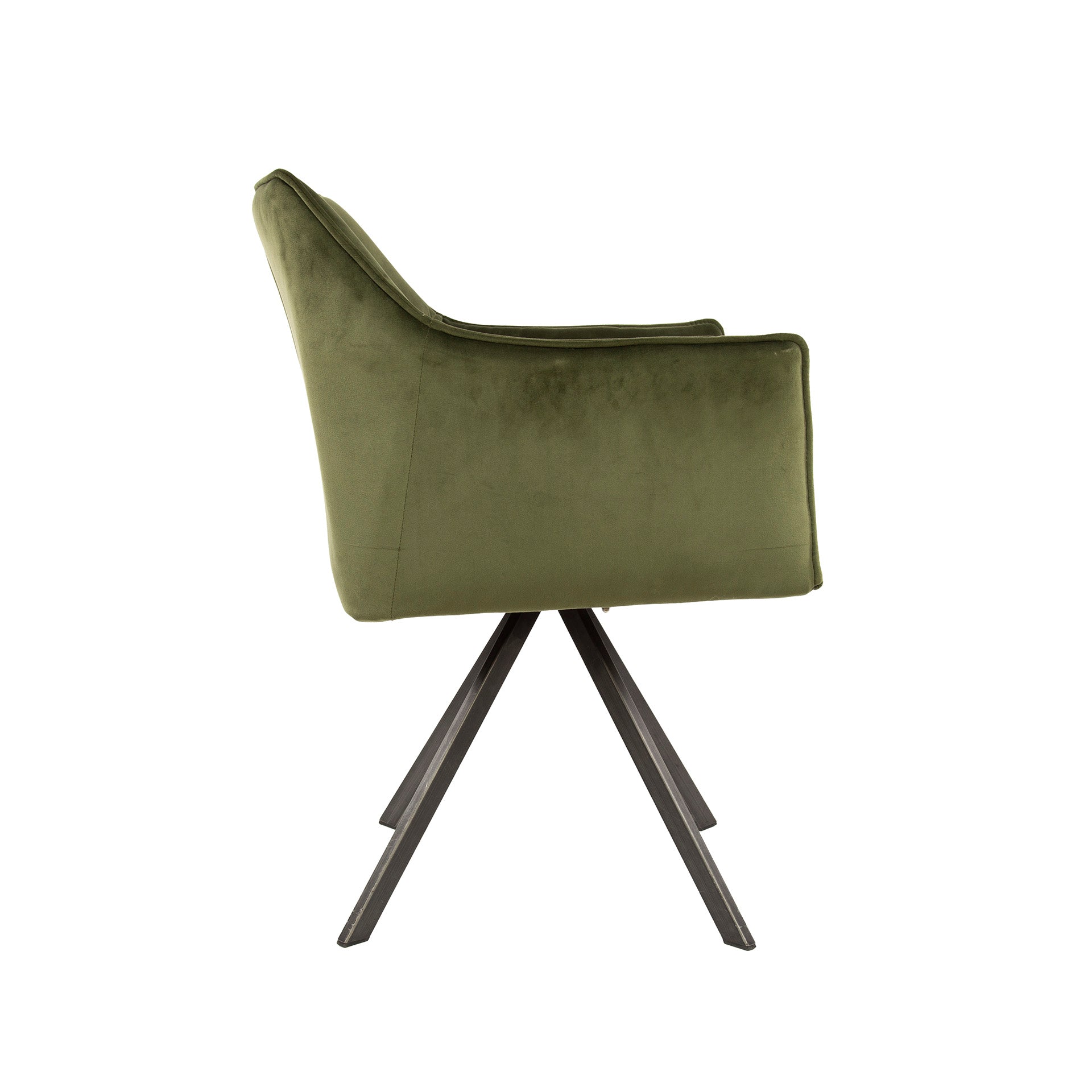 Stuhl – drehbar 2-er pack – 63×60×81 cm – Velours anthrazit | Modell N0283