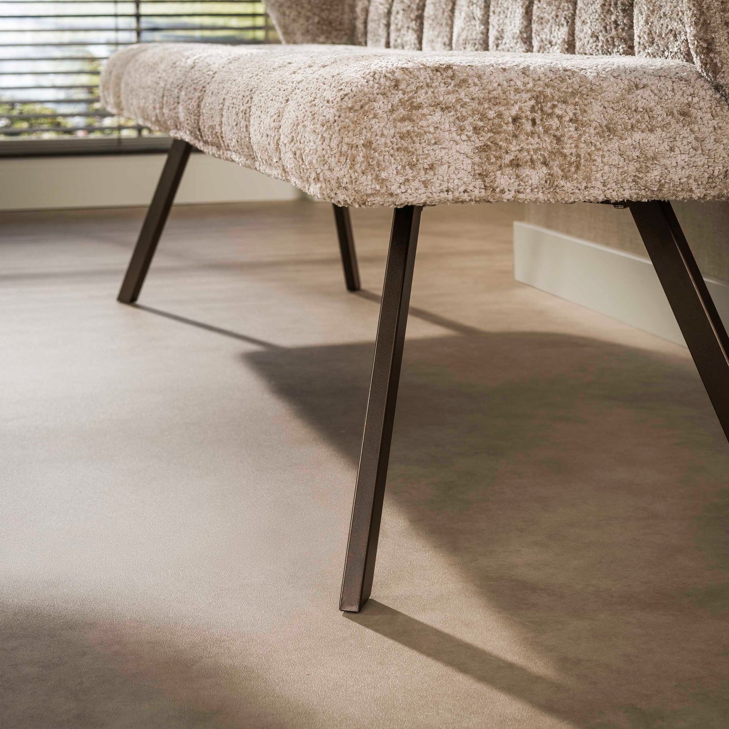 Esszimmerbank – 180×58×81 cm – Velours anthrazit | Modell N0284