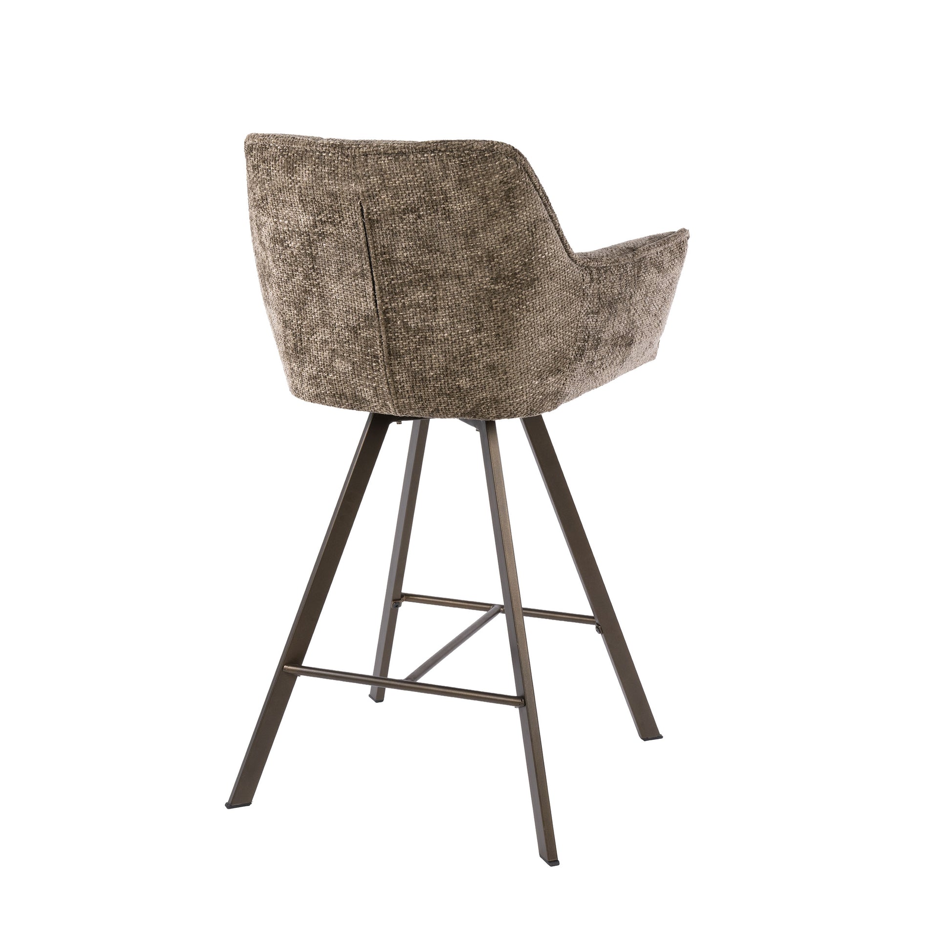 Barstuhl – drehbar 2-er pack – 56×52×95 cm – Hoven taupe | Modell N0285