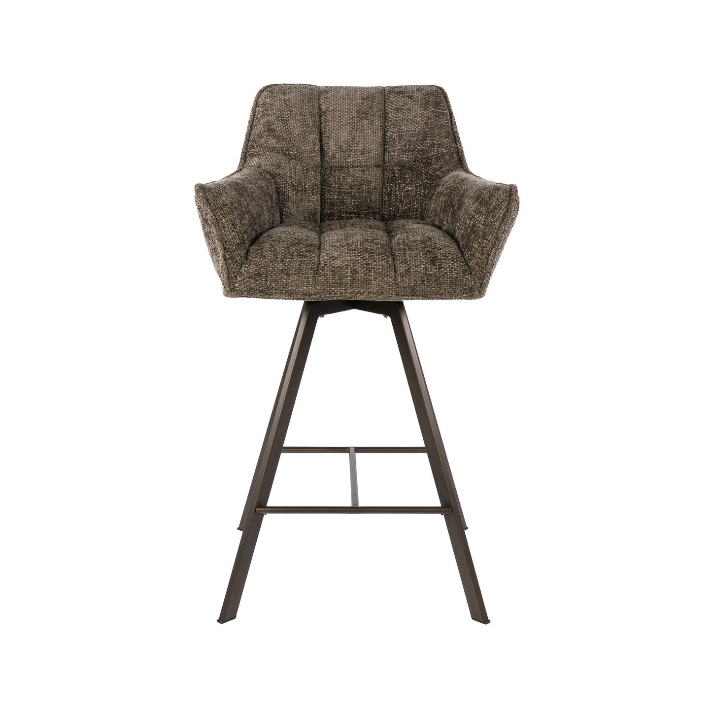 Barstuhl – drehbar 2-er pack – 56×52×95 cm – Hoven taupe | Modell N0285