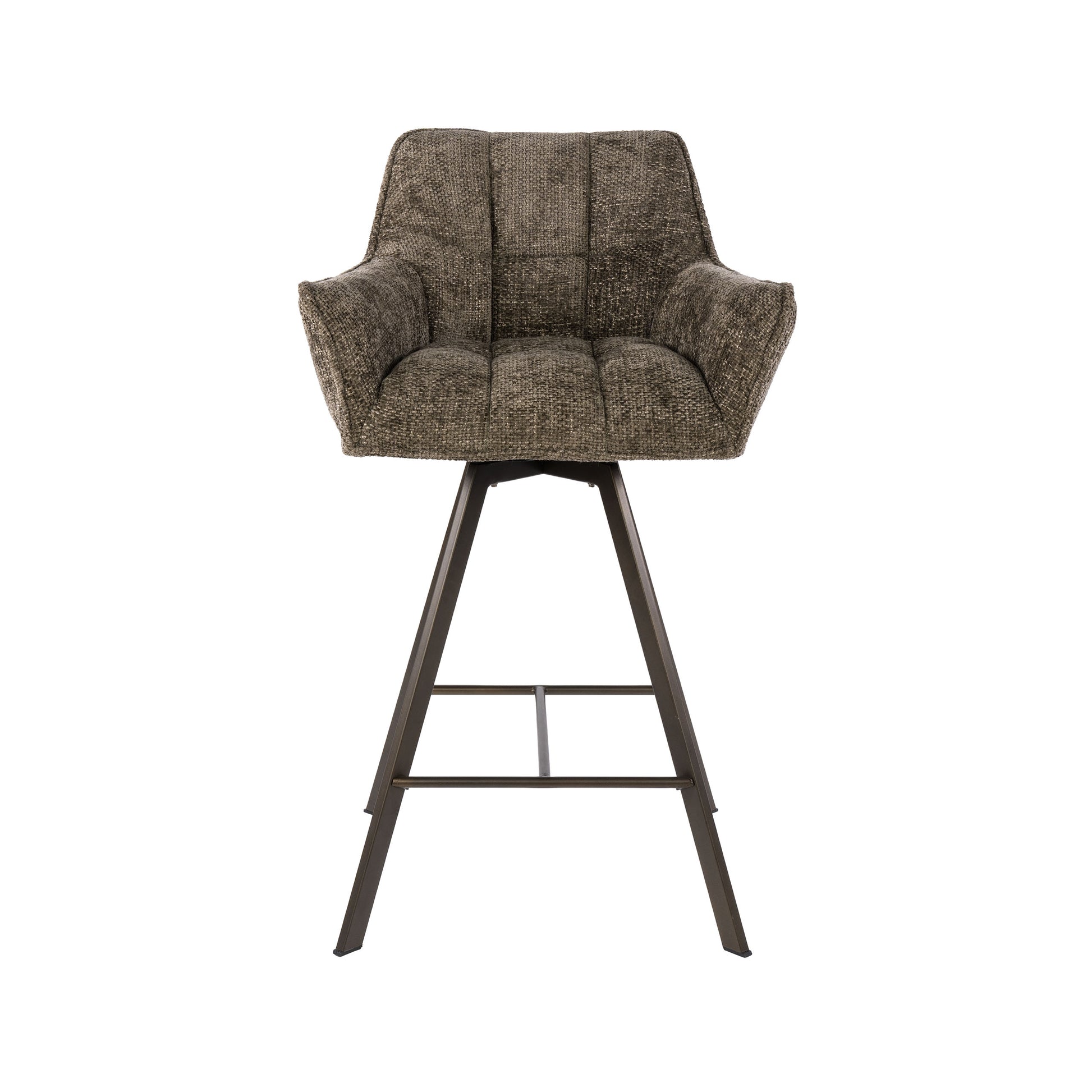Barstuhl – drehbar 2-er pack – 56×52×95 cm – Hoven taupe | Modell N0285