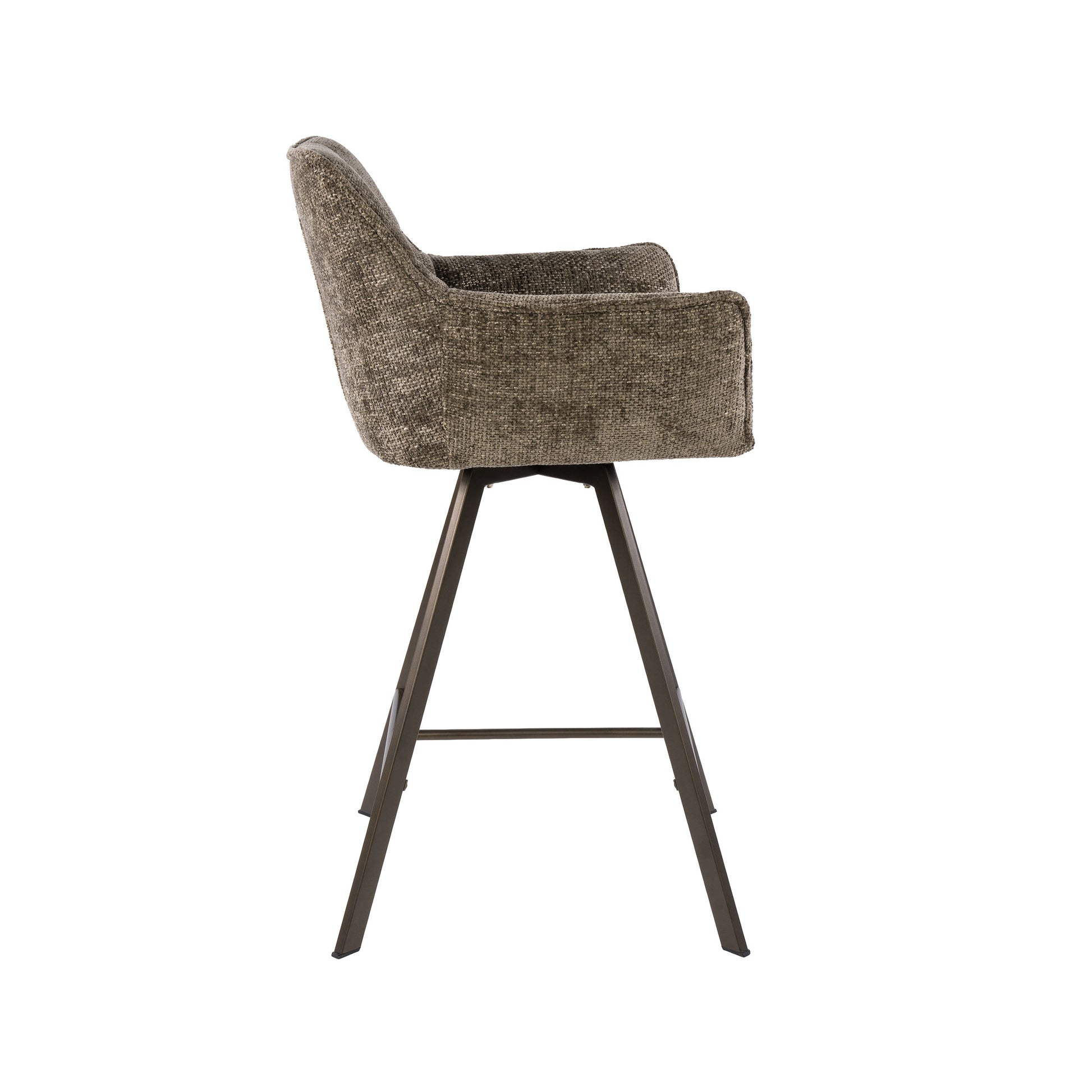 Barstuhl – drehbar 2-er pack – 56×52×95 cm – Hoven taupe | Modell N0285