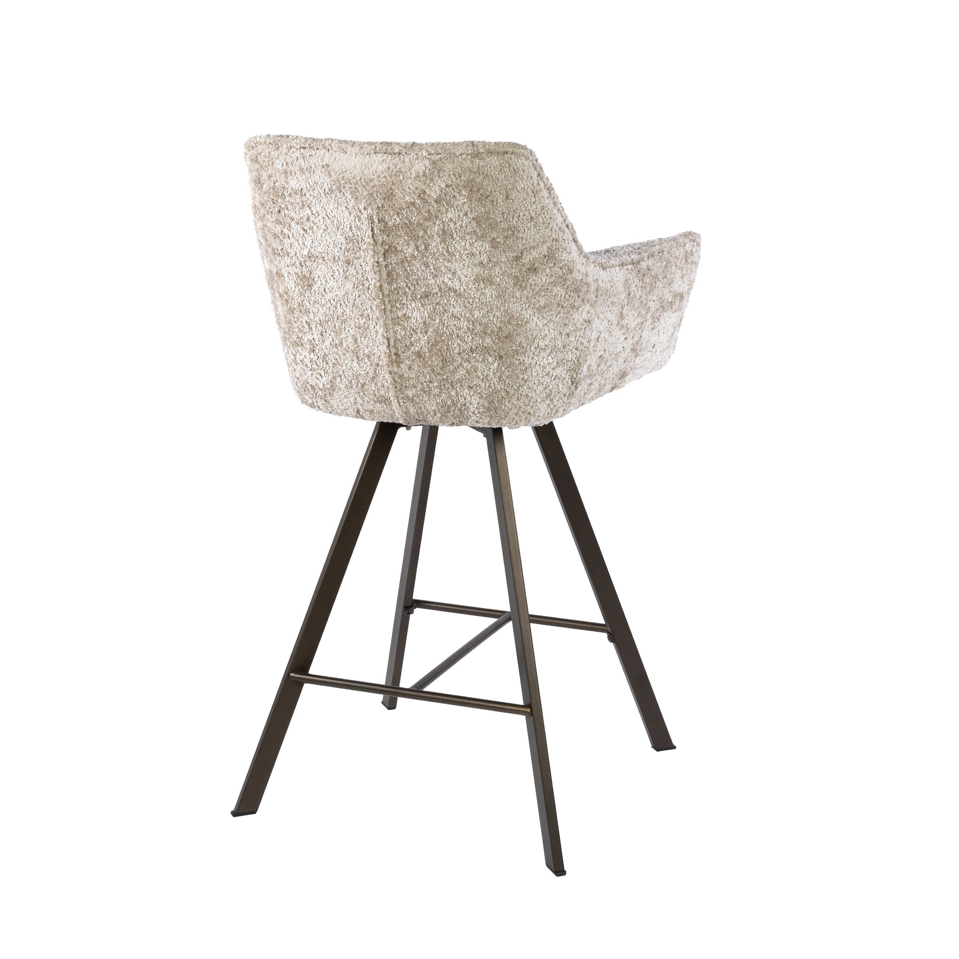 Barstuhl – drehbar 2-er pack – 56×52×95 cm – Hoven taupe | Modell N0285