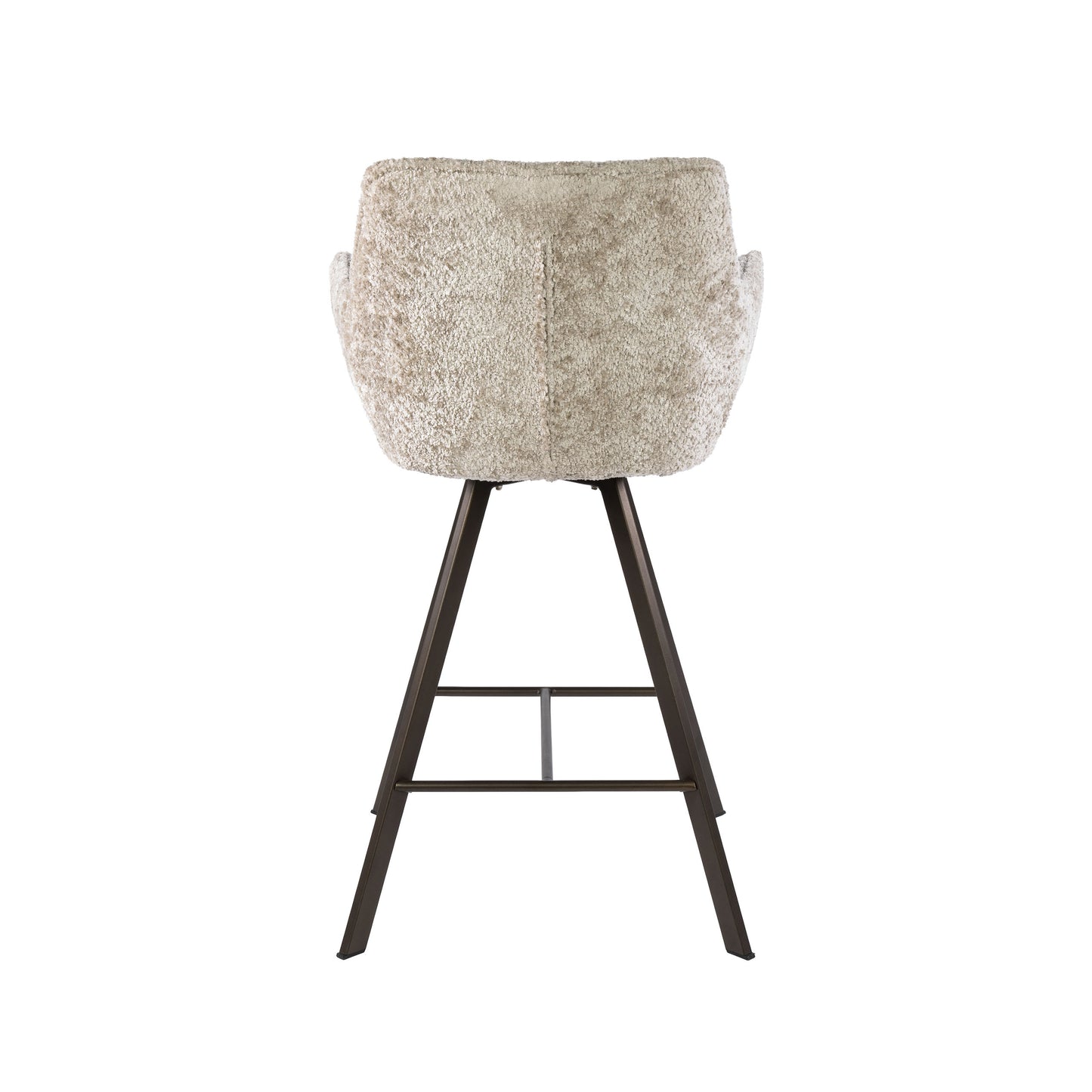 Barstuhl – drehbar 2-er pack – 56×52×95 cm – Hoven taupe | Modell N0285