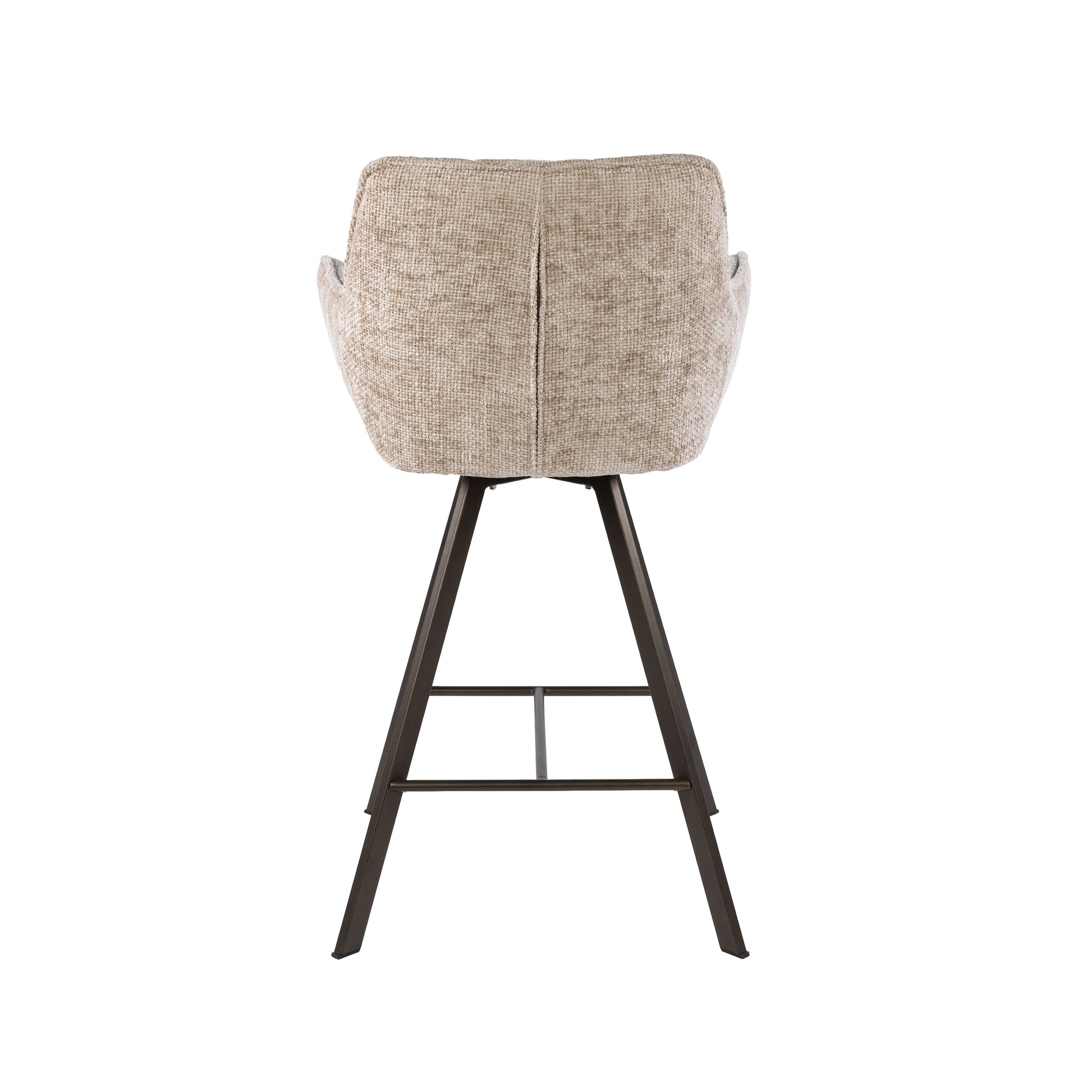Barstuhl – drehbar 2-er pack – 56×52×95 cm – Hoven taupe | Modell N0285