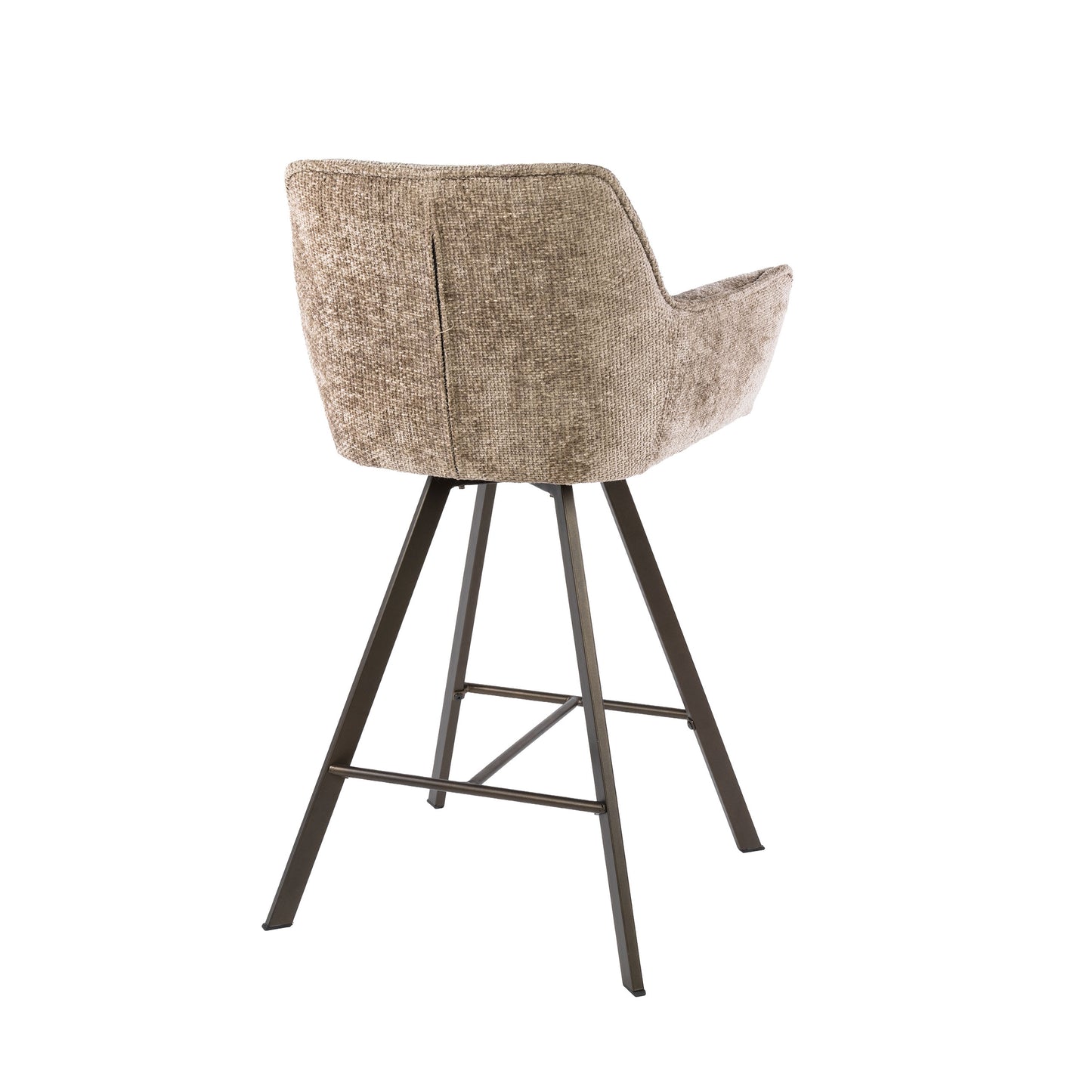 Barstuhl – drehbar 2-er pack – 56×52×95 cm – Hoven taupe | Modell N0285