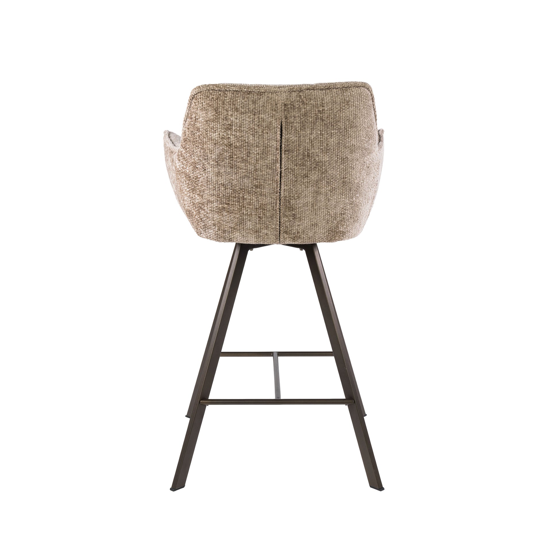 Barstuhl – drehbar 2-er pack – 56×52×95 cm – Hoven taupe | Modell N0285