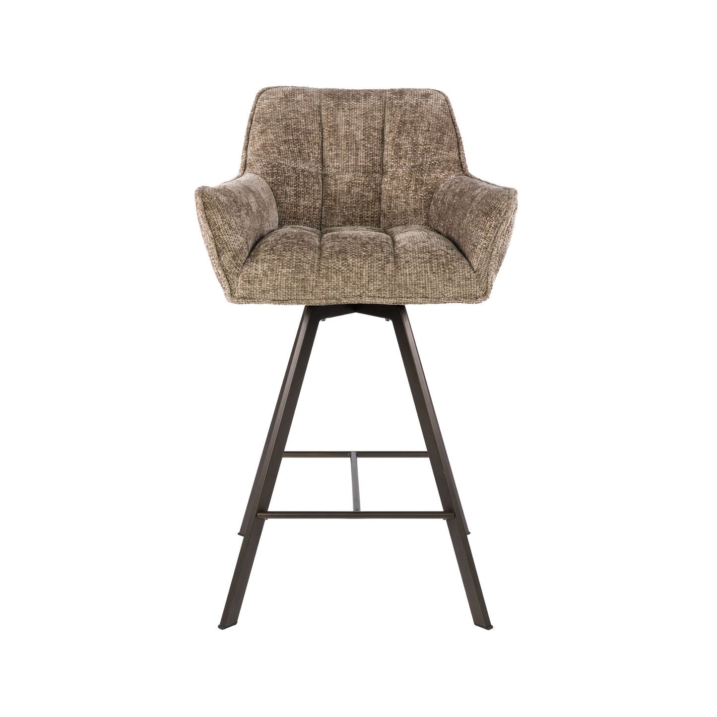 Barstuhl – drehbar 2-er pack – 56×52×95 cm – Hoven taupe | Modell N0285