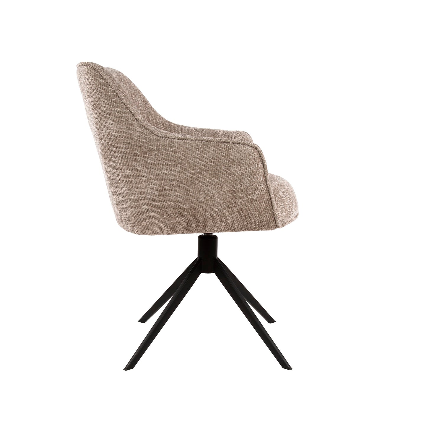 Stuhl – drehbar 2-er pack – 61×62×83 cm – Hoven taupe | Modell N0286
