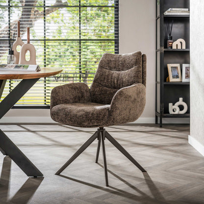 Stuhl – drehbar 2-er pack – 66×67×90 cm – Hoven taupe | Modell N0288