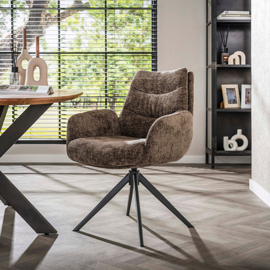 Stuhl – drehbar 2-er pack – 66×67×90 cm – Hoven taupe | Modell N0288