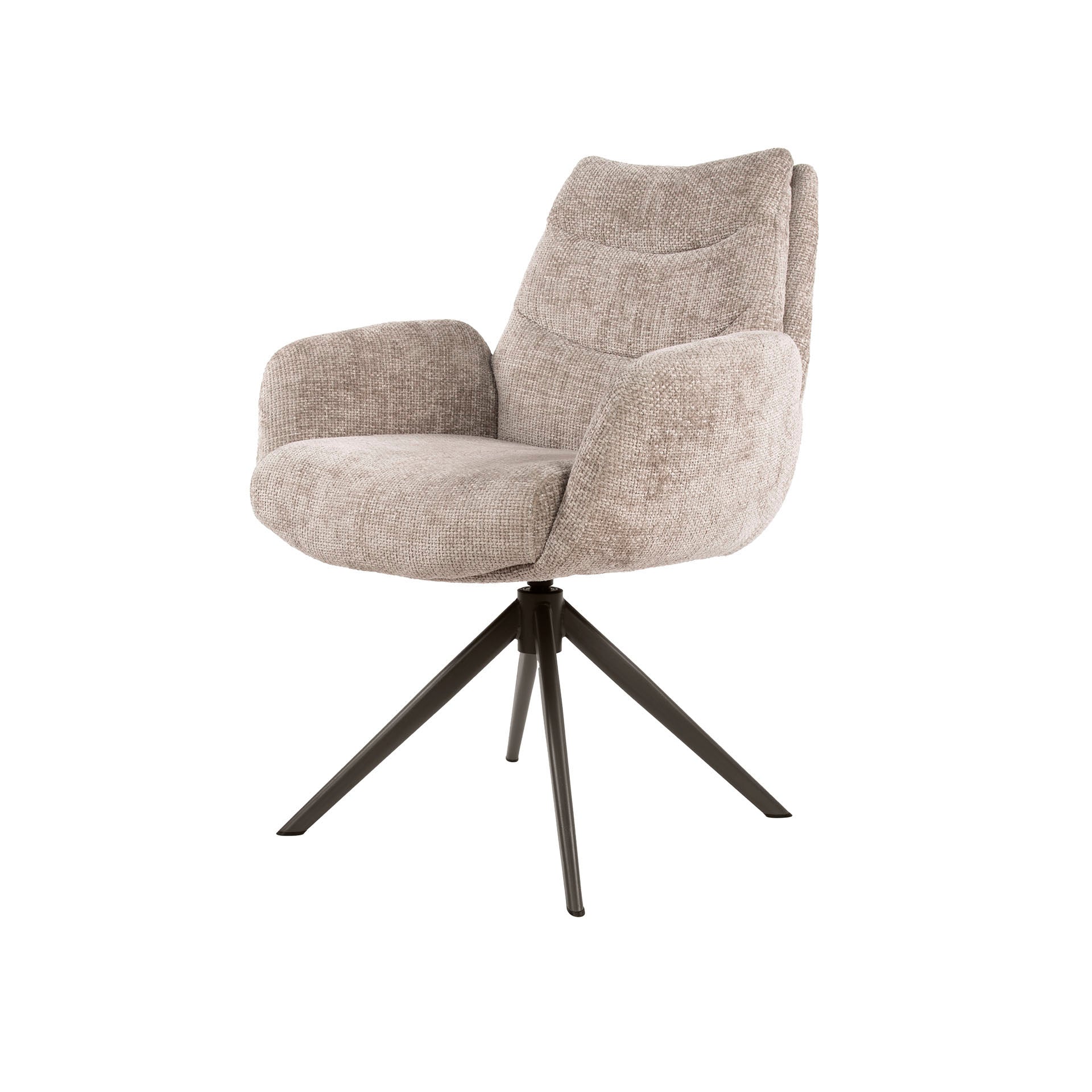 Stuhl – drehbar 2-er pack – 66×67×90 cm – Hoven taupe | Modell N0288