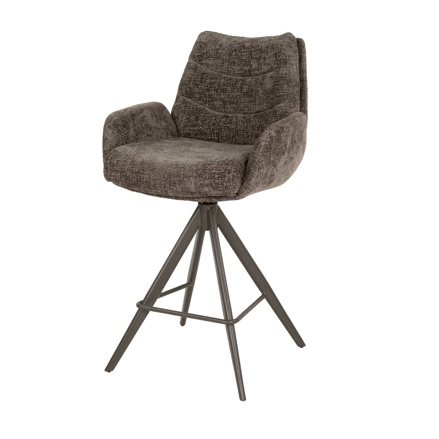 Barstuhl – drehbar 2-er pack – 56×60×99 cm – Hoven taupe | Modell N0289
