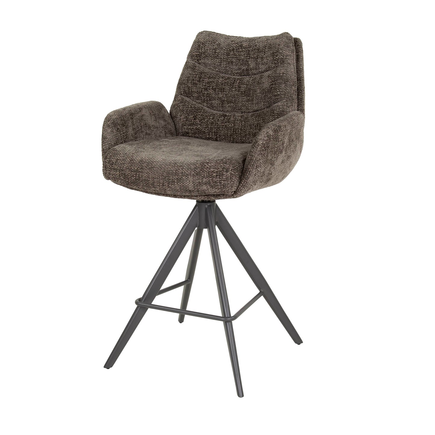Barstuhl – drehbar 2-er pack – 56×60×99 cm – Hoven taupe | Modell N0289