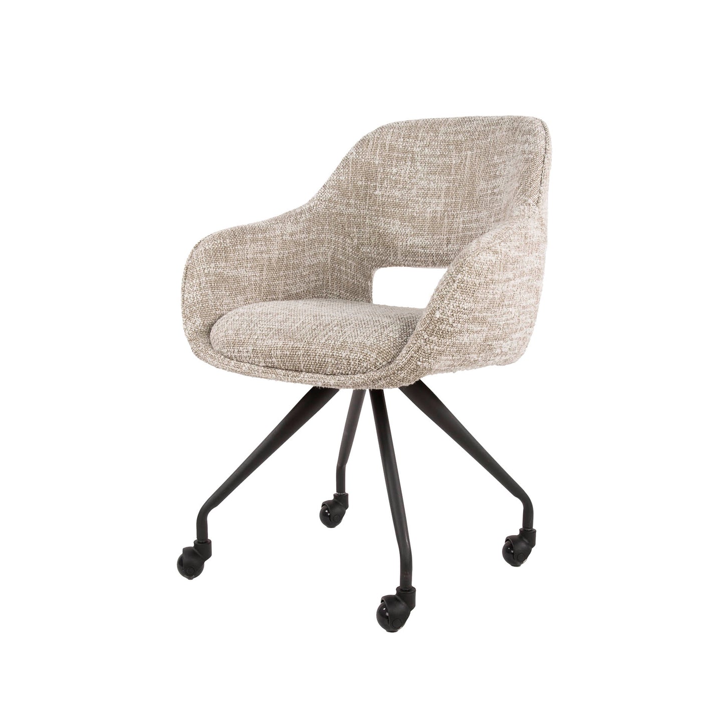 Stuhl – rollen 2-er pack – 60×62×84 cm – Eagle sand | Modell N0290