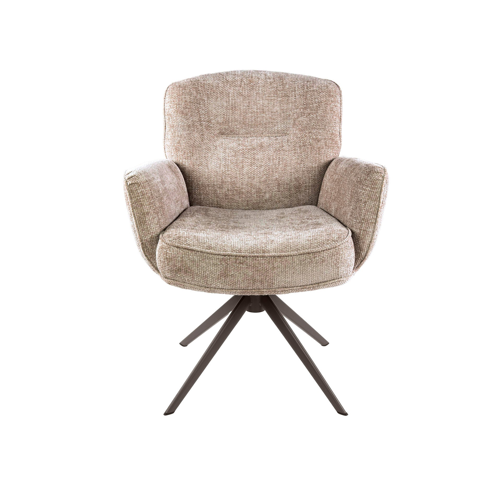 Stuhl – drehbar 2-er pack – 69×67×87 cm – Hoven sand - braun | Modell N0291