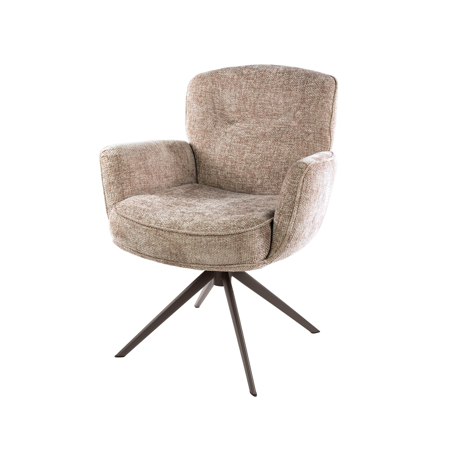 Stuhl – drehbar 2-er pack – 69×67×87 cm – Hoven sand - braun | Modell N0291