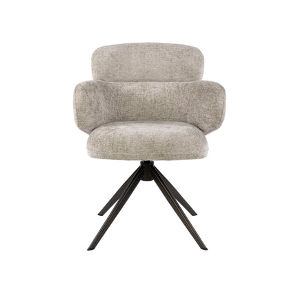 Stuhl – drehbar 2-er pack – 64×63×83 cm – Hoven sand - braun | Modell N0293