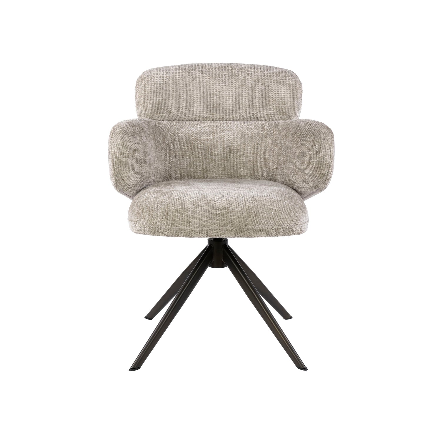 Stuhl – drehbar 2-er pack – 64×63×83 cm – Hoven sand - braun | Modell N0293