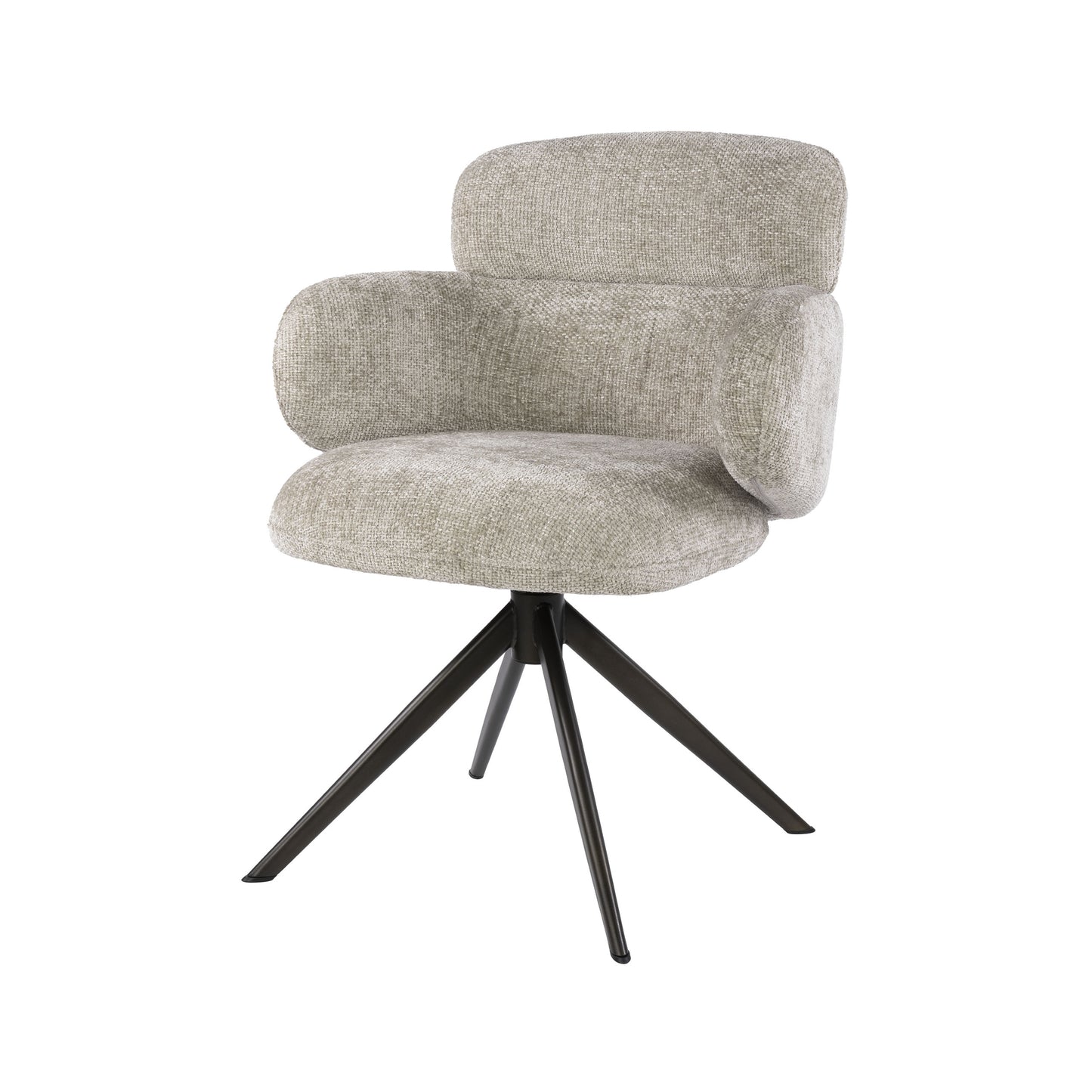 Stuhl – drehbar 2-er pack – 64×63×83 cm – Hoven sand - braun | Modell N0293