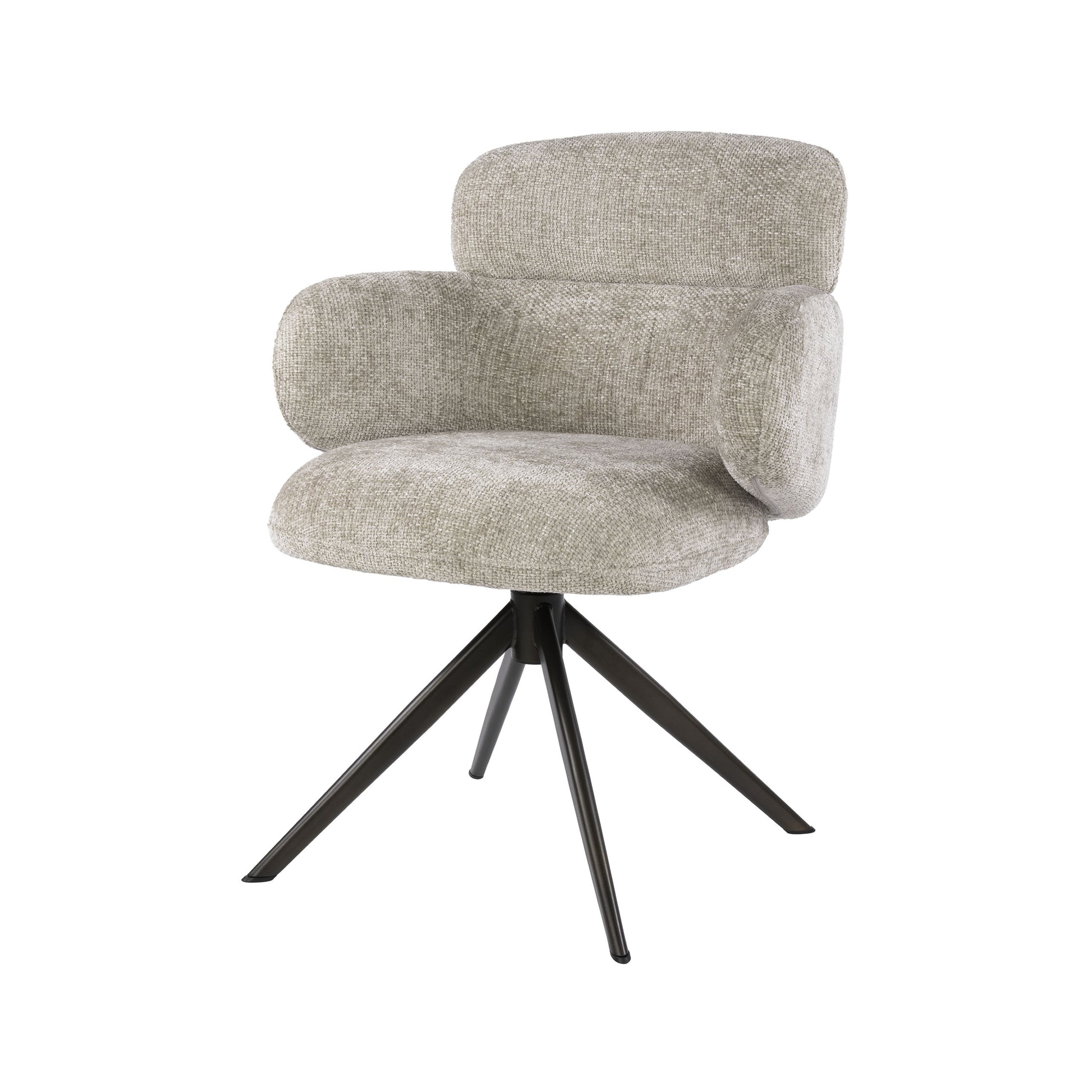 Stuhl – drehbar 2-er pack – 64×63×83 cm – Hoven sand - braun | Modell N0293