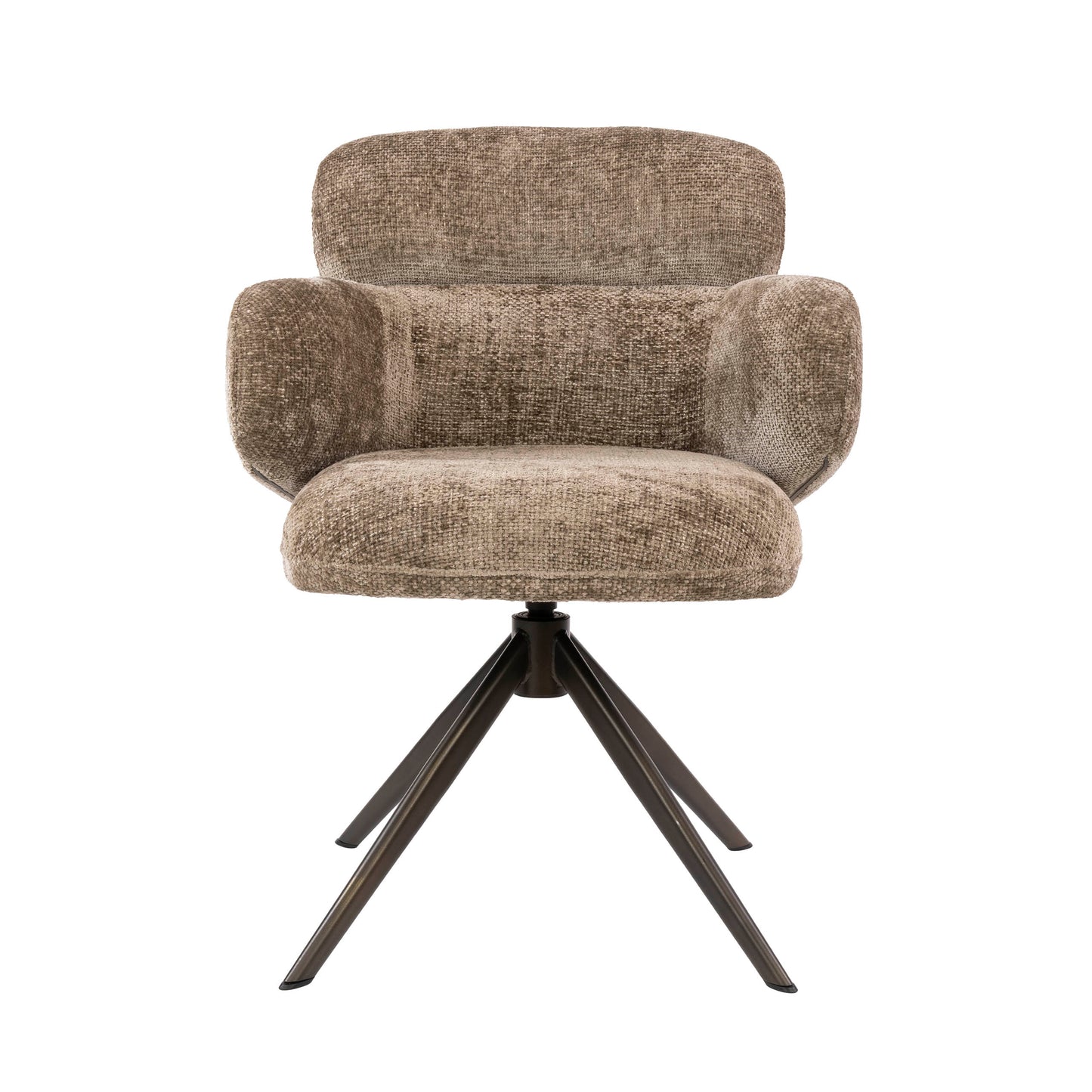 Stuhl – drehbar 2-er pack – 64×63×83 cm – Hoven sand - braun | Modell N0293