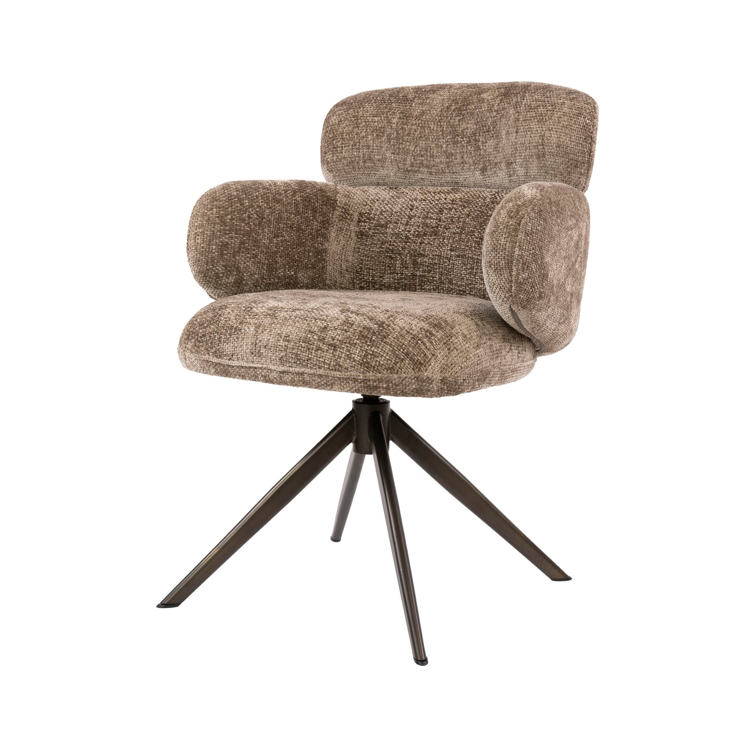 Stuhl – drehbar 2-er pack – 64×63×83 cm – Hoven sand - braun | Modell N0293