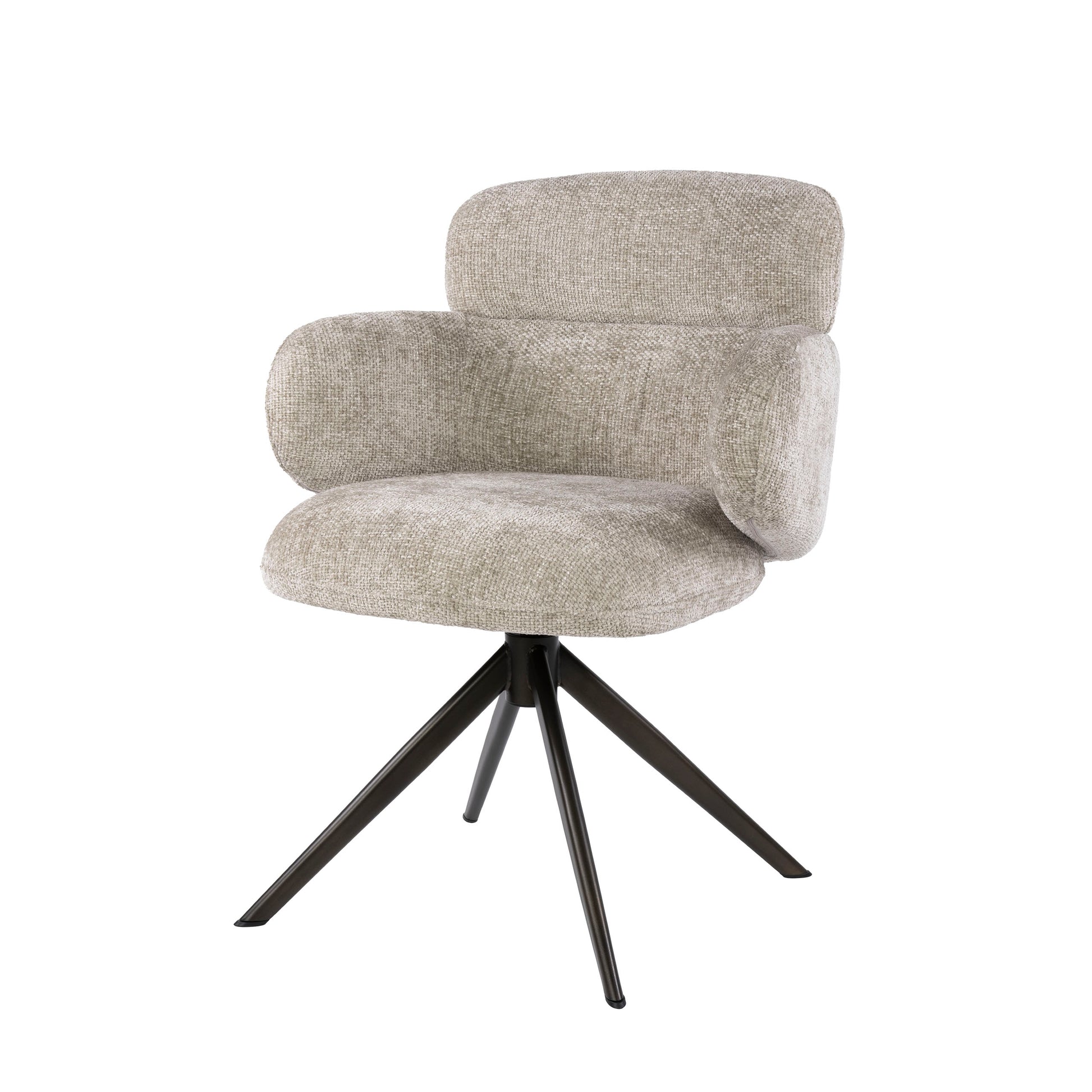 Sessel – drehbar – 69×72×77 cm – Hoven sand - braun | Modell N0294