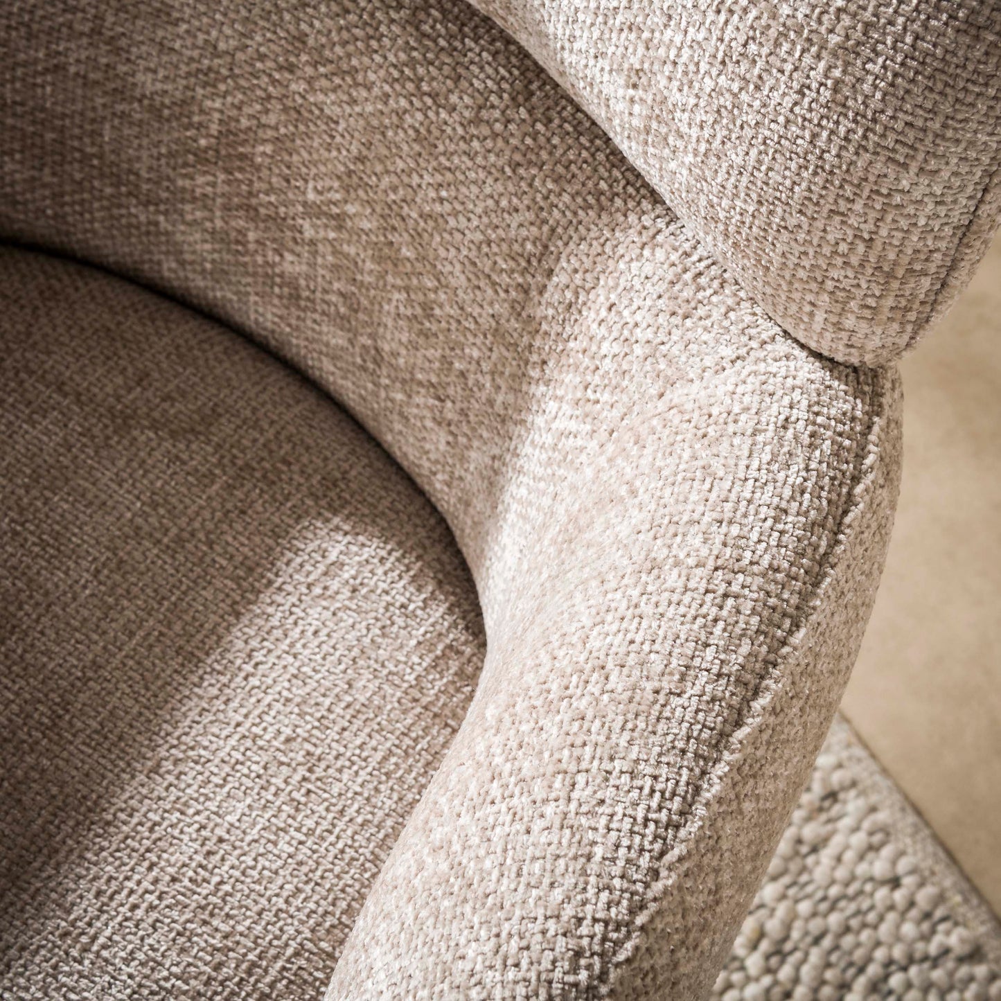 Sessel – drehbar – 69×72×77 cm – Hoven sand - braun | Modell N0294