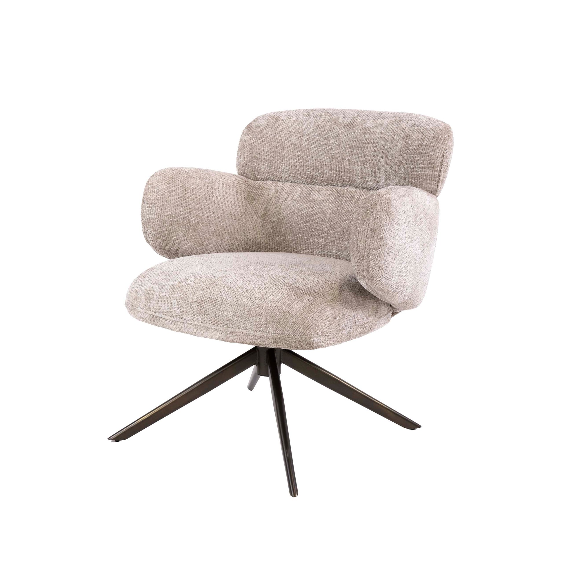 Sessel – drehbar – 69×72×77 cm – Hoven sand - braun | Modell N0294